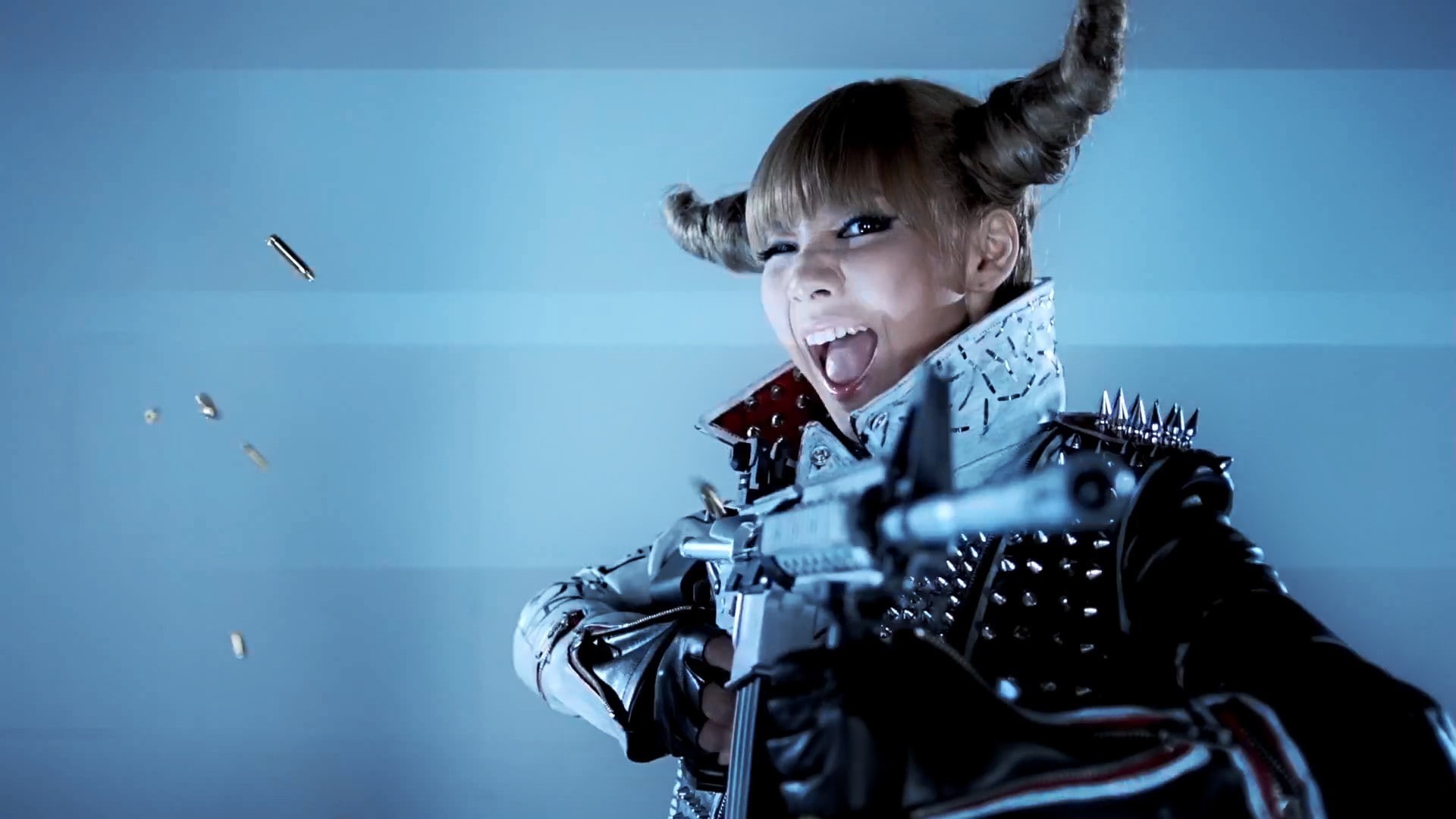 guns, girl, hairstyle, singer, people 039 s, music, video, 2ne1, k pop, 1080P, spikes, china, screenshots, republic, punk, HD Wallpaper