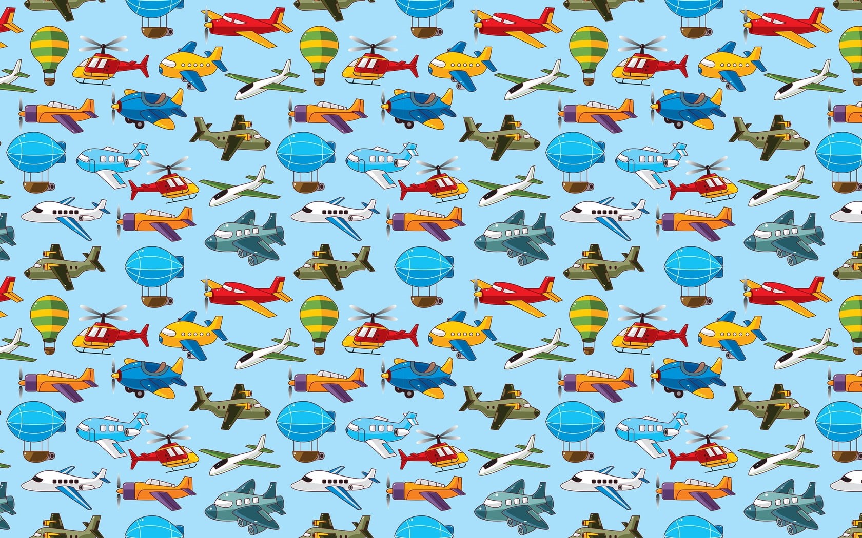 day, abstract, computer Graphic, airplanes, no people, large group of objects, plane, surface, vacations, decoration, fun, wallpepr, set, airships, flying, HD Wallpaper