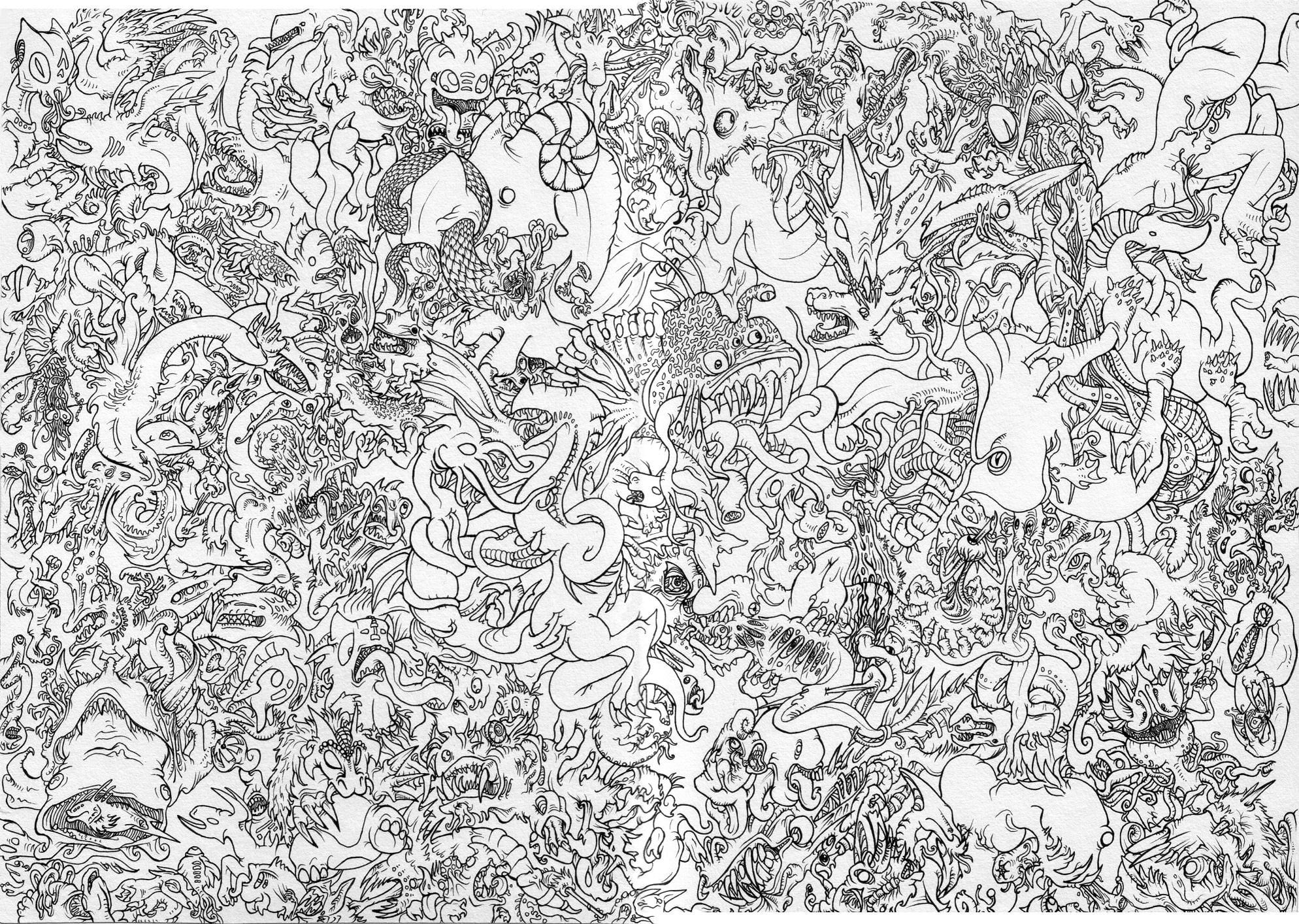 textured effect, celebration, full frame, love, illustratoin, illustration, backgrounds, leaf, 1080P, paper, floral pattern, cultures, black and white, HD Wallpaper