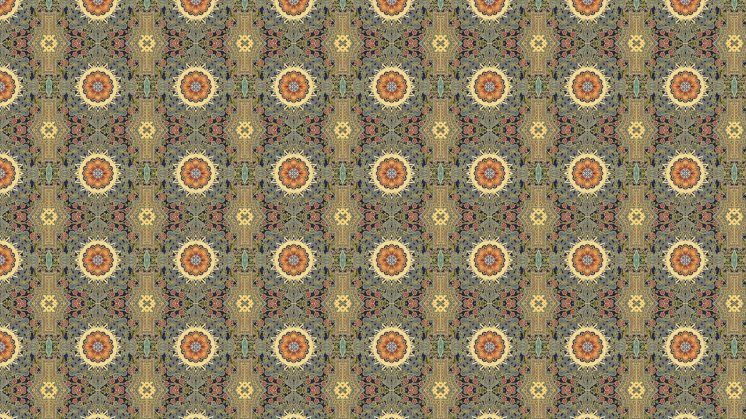 background, texture, repetition, decor, fashion, textured, geometric Shape, textured Effect, yellow, flower, spotted, textile, no people, decoration, floral Pattern, HD Wallpaper
