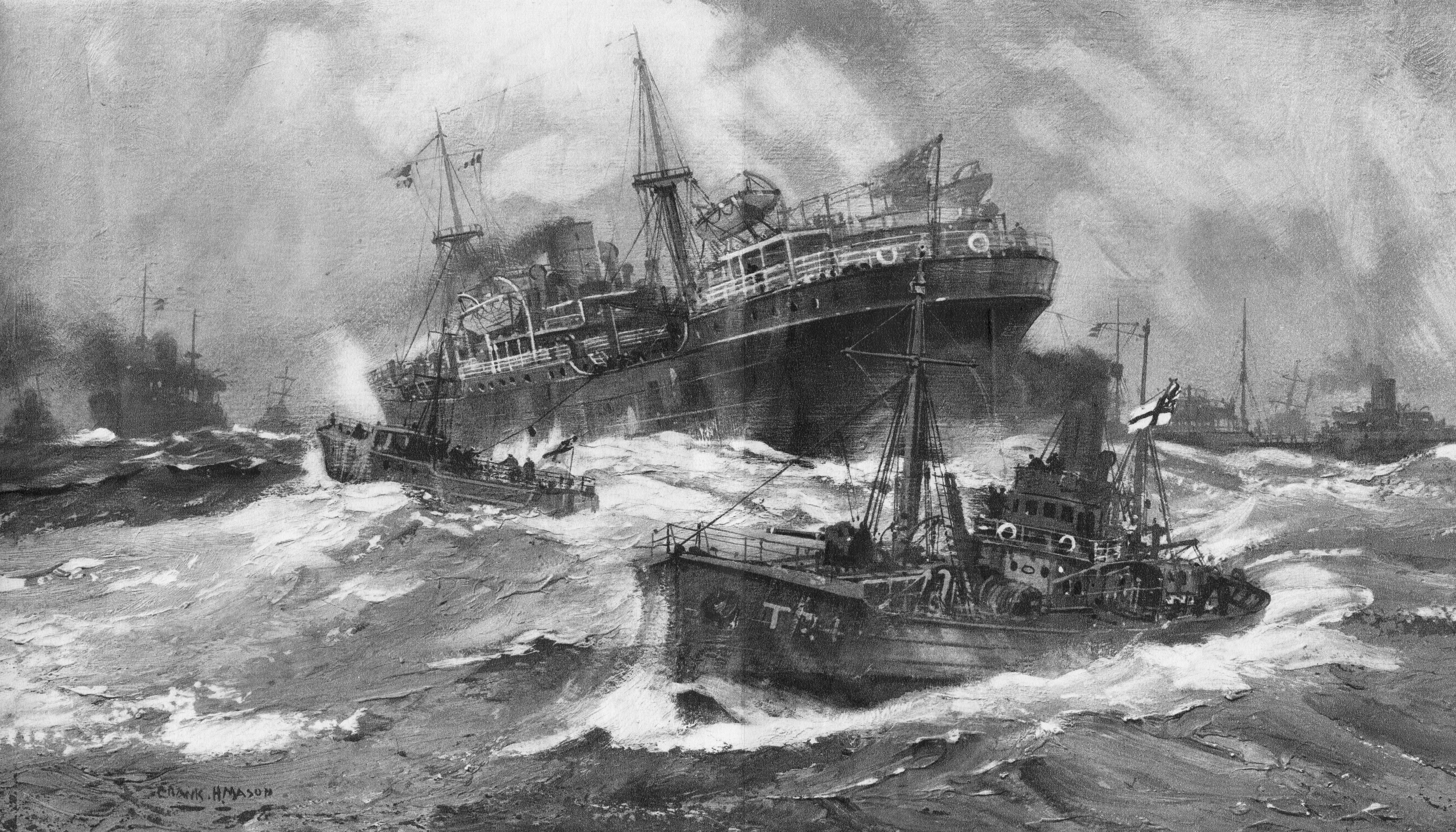 outdoors, time, transportation, visual Art, old, retro Styled, illustration, painted Image, passenger Ship, obsolete, water, navy, arts And Entertainment, HD Wallpaper