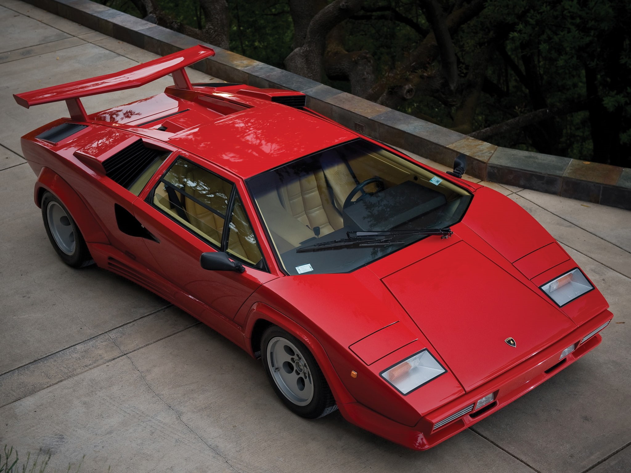 lamborghini, 1985, lp5000 s, supercars, quattrovalvole, supercar, lp5000, 1080P, countach, classic, HD Wallpaper