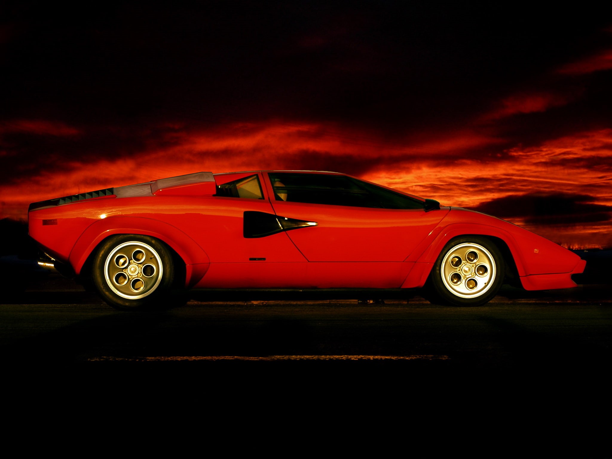 supercar, lamborghini, lp5000, countach, lp5000 s, 1982, classic, supercars, 1080P, HD Wallpaper