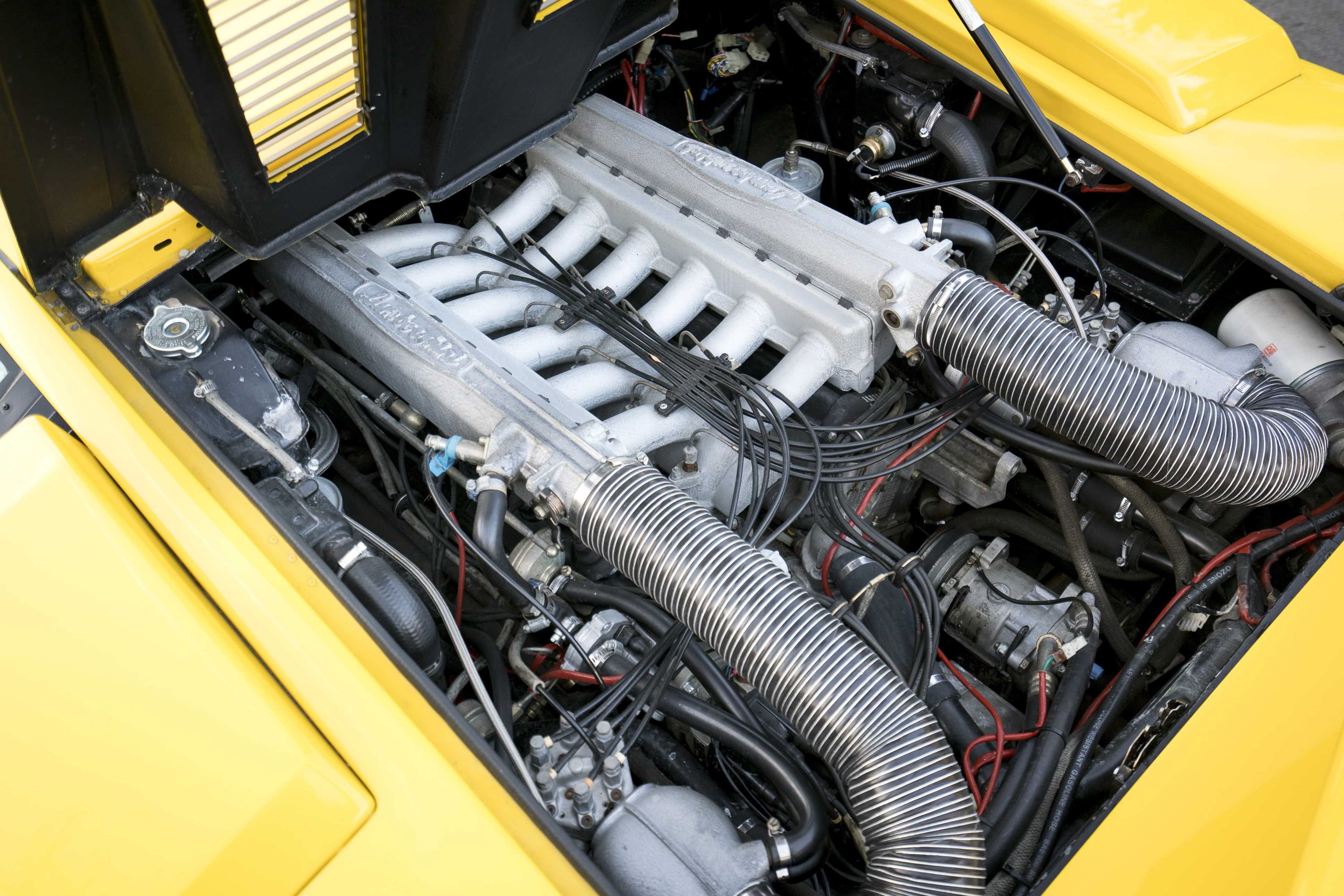 lp5000, yellow, 1987, cars, (s), lamborghini, 4K, quattrovalvole, supercars, countach, HD Wallpaper