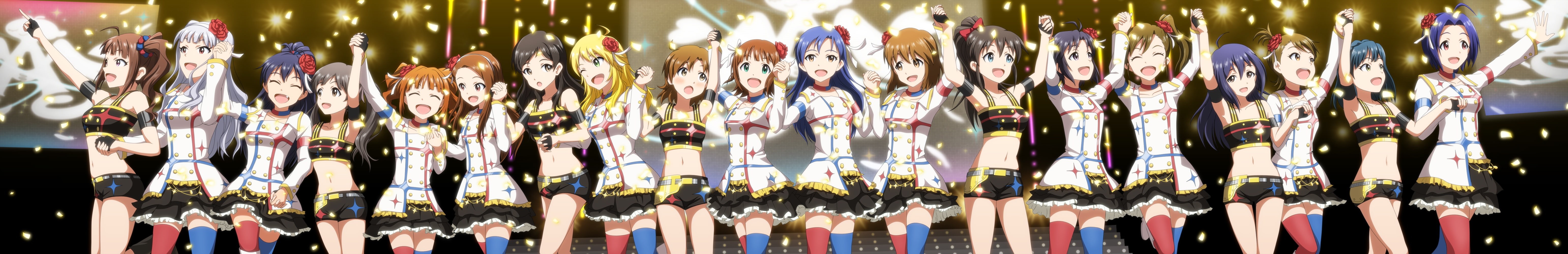 group, ami, yokoyama, nao, minako, konachan, idolmaster, yuriko, haruka, nanao, miki, amami, kana, minase, futami, mami, azusa, hoshii, iori, 5K, com, HD Wallpaper