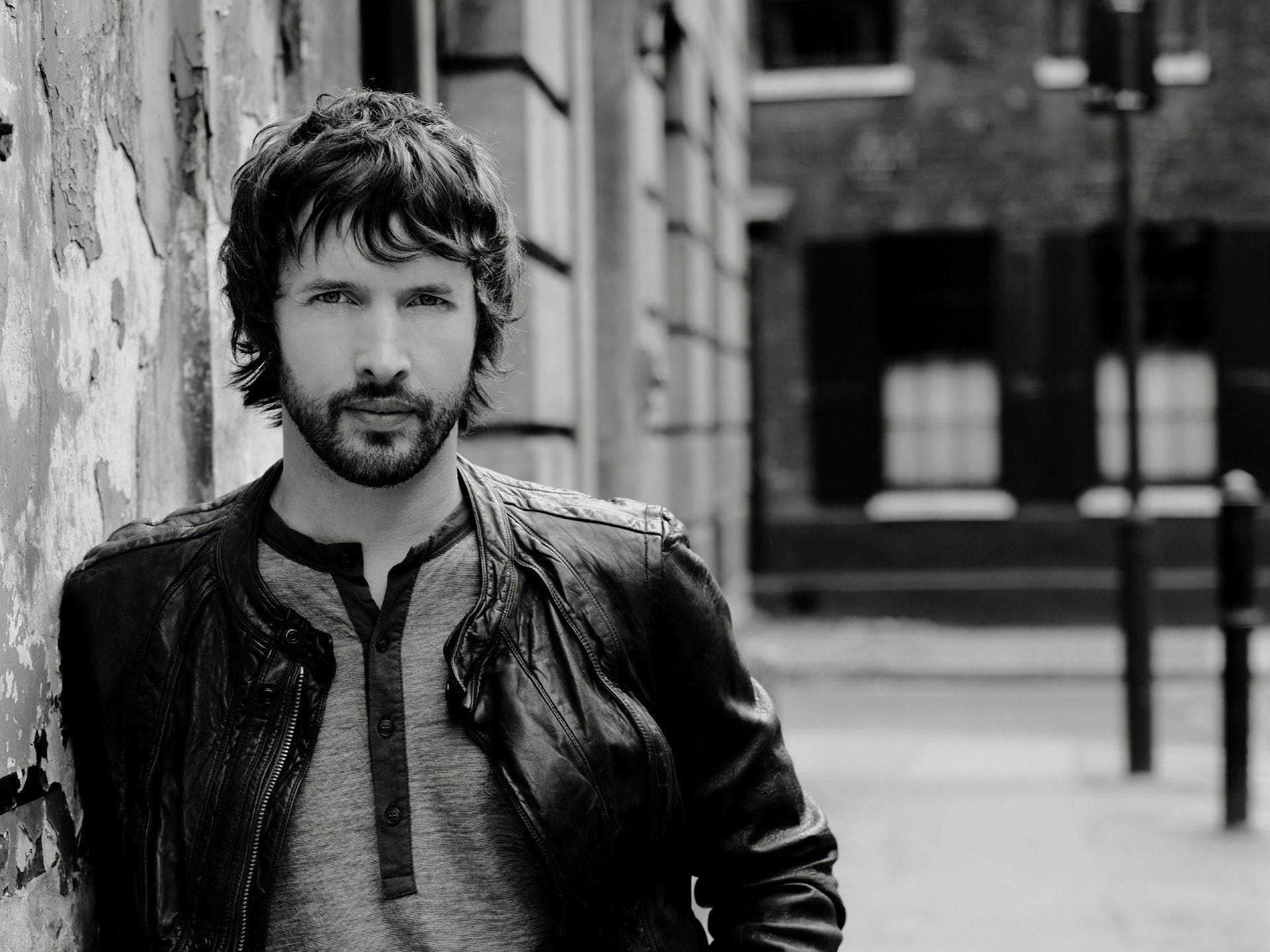1080P, James Blunt, Music, Black and White, HD Wallpaper