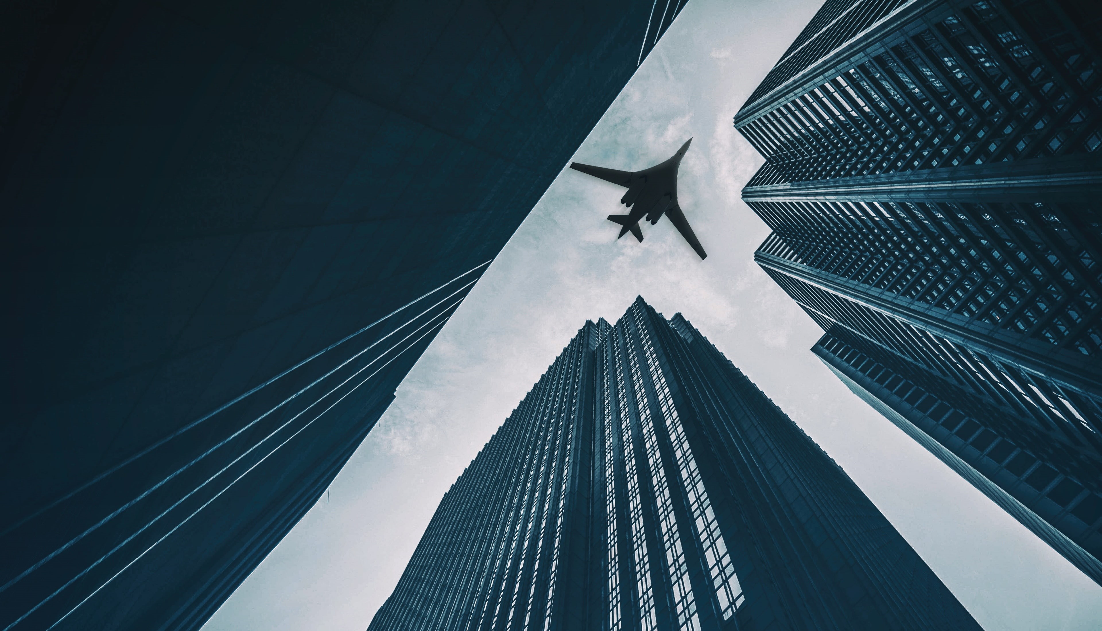 The city, Tupolev, USSR, Blackjack, Tu-160, Russia, Bliznyuk, Tu 160, Missile, BBC, Aviation, 4K, Building, Skyscraper, madeinkipish, Videoconferencing Russia, HD Wallpaper