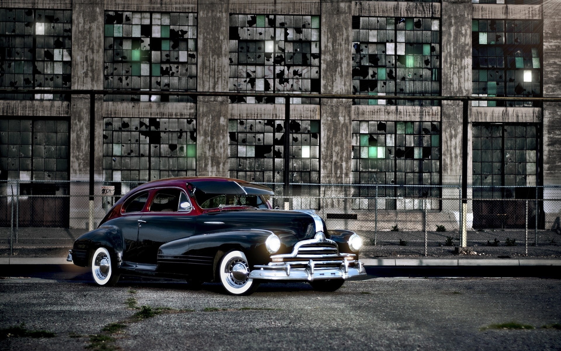 superb, retro cars, classic cars, 1080P, old pontiac, pontiac, vintage cars, HD Wallpaper