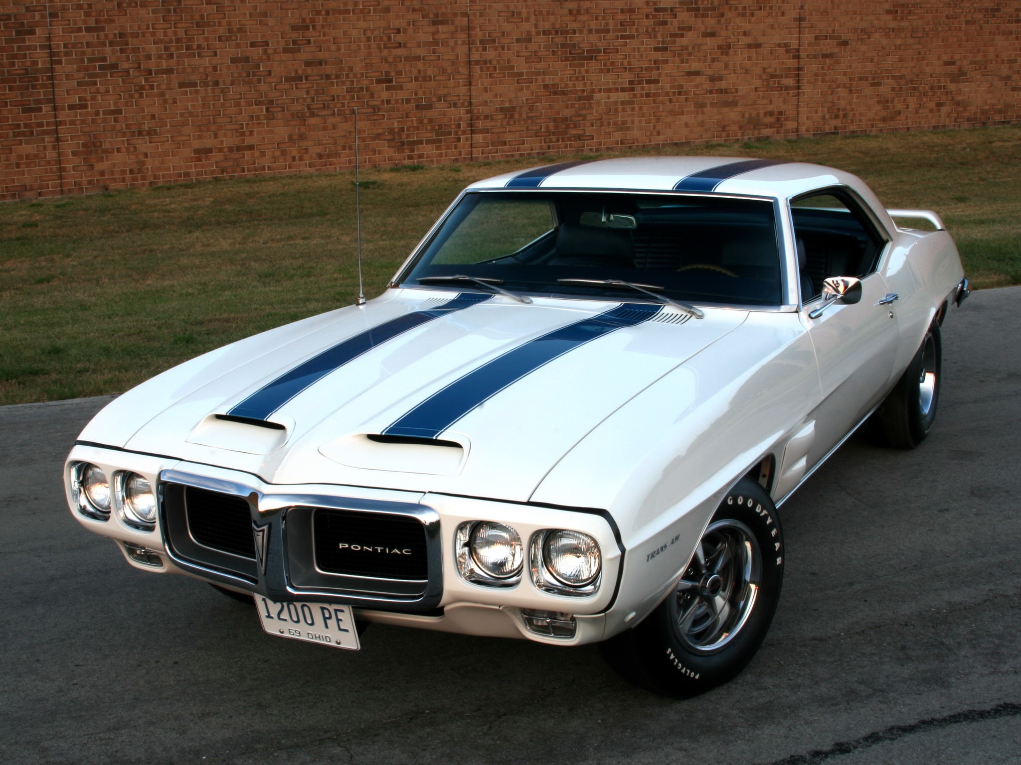 muscle, 1080P, pontiac, trans am, coupe, 1969, classic, firebird, HD Wallpaper
