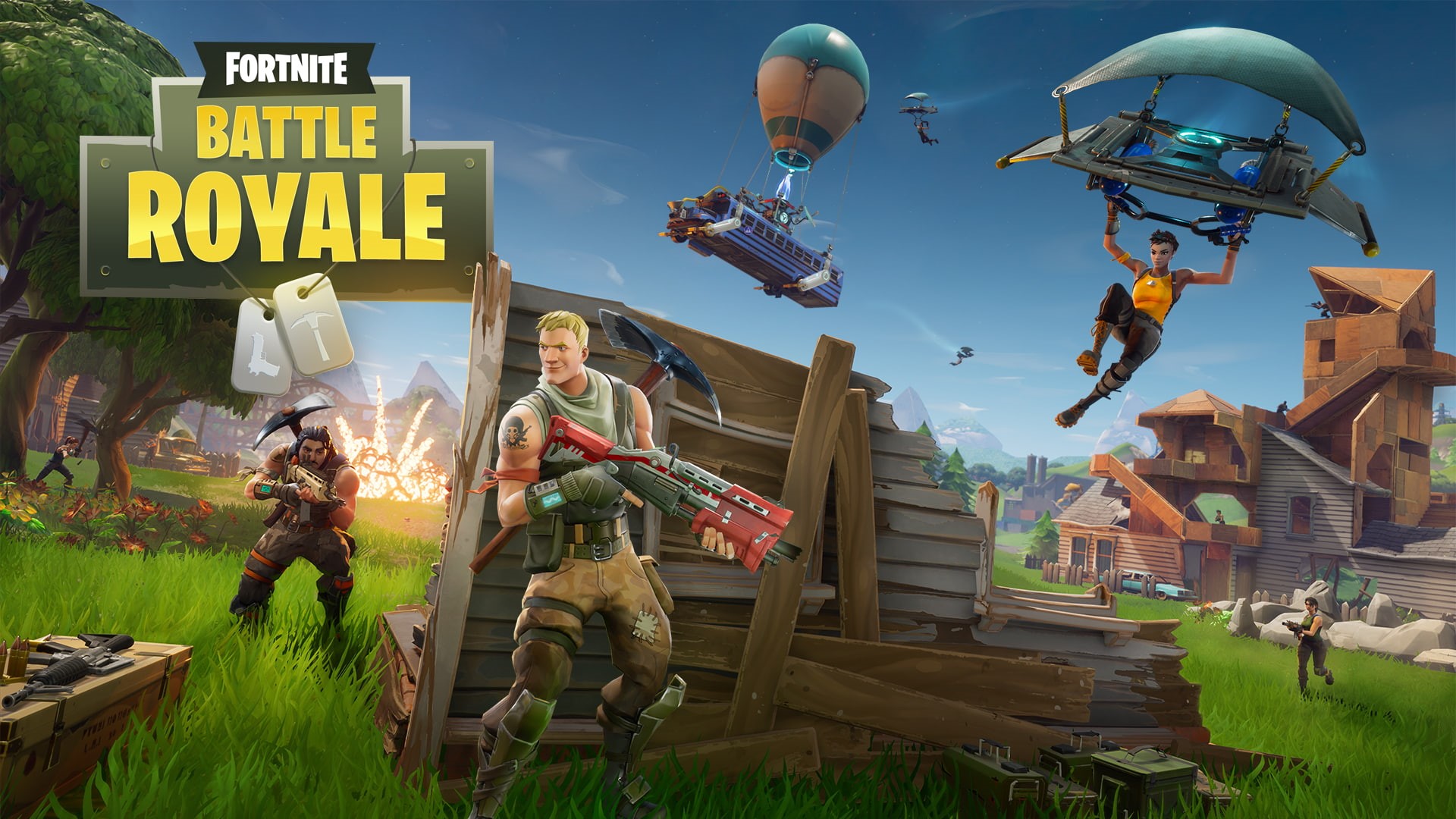 royale, fortnite, 1080P, battle, HD Wallpaper