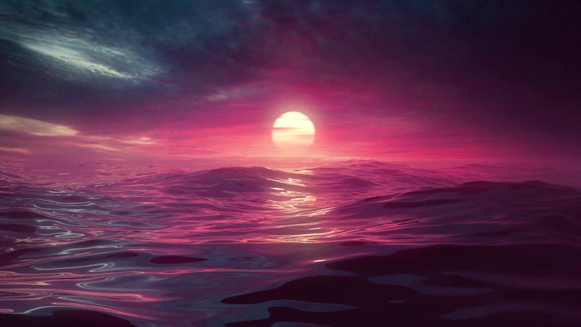 1080P, water, vaporwave, HD Wallpaper