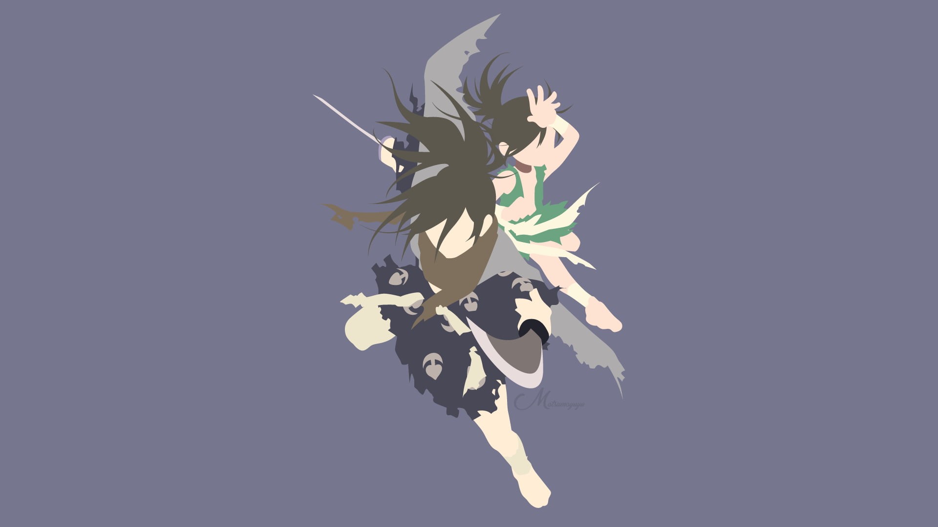 Anime, Minimalist, Dororo, 1080P, Vector, Dororo (Dororo), Hyakkimaru (Dororo), HD Wallpaper