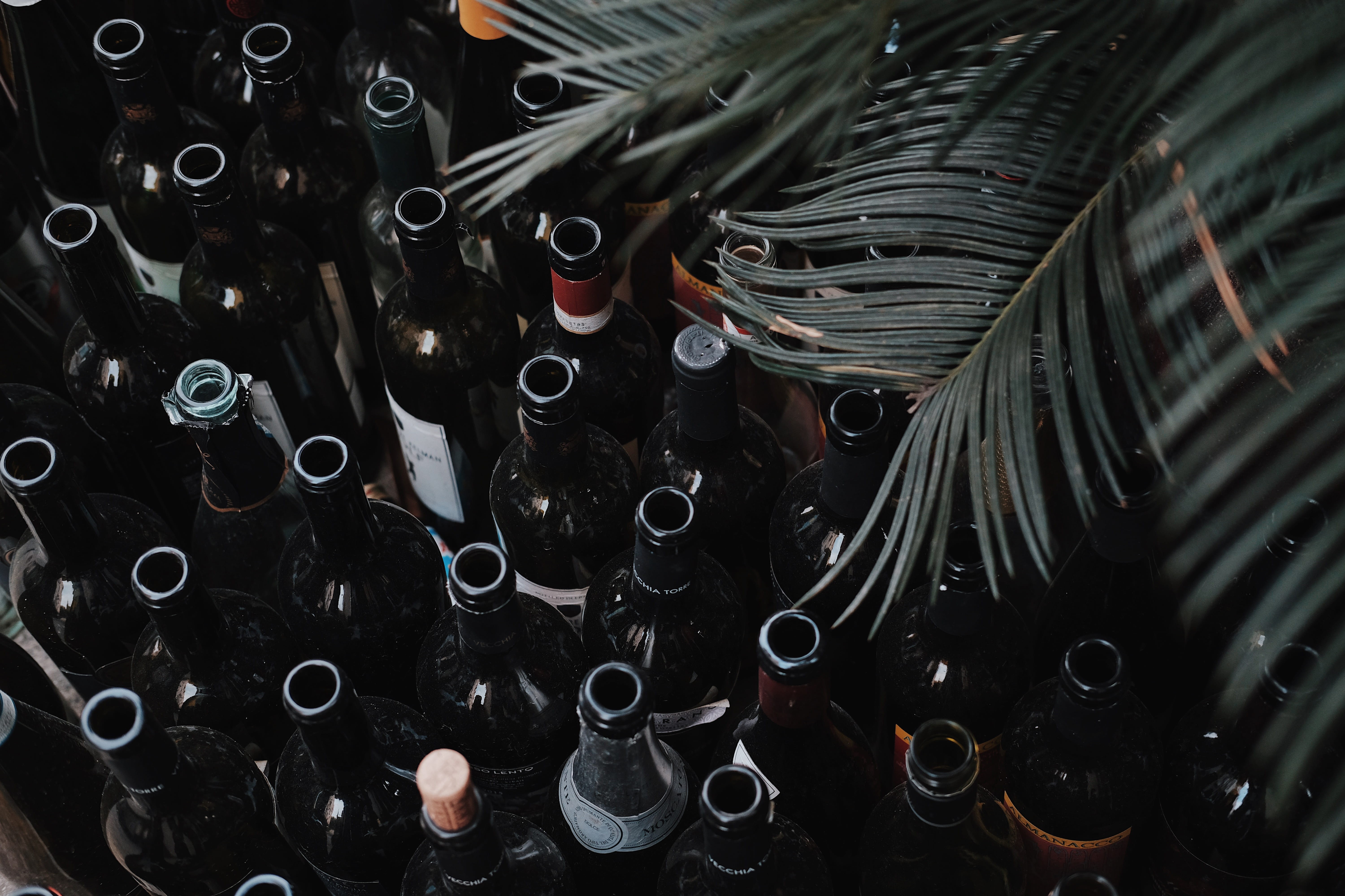 wine, business finance and industry, large group of objects, choice, beer bottle, full frame, building, metropolis, urban, drink, pop bottle, beer, 5K, HD Wallpaper