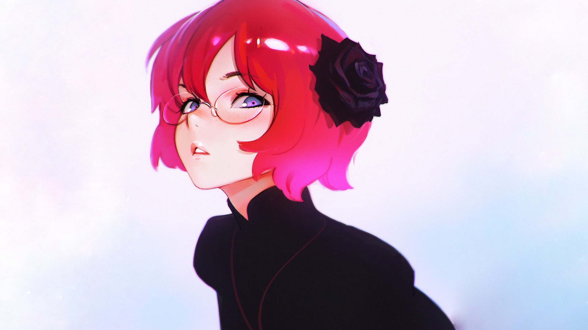 artwork, 1080P, anime girls, Ilya Kuvshinov, HD Wallpaper