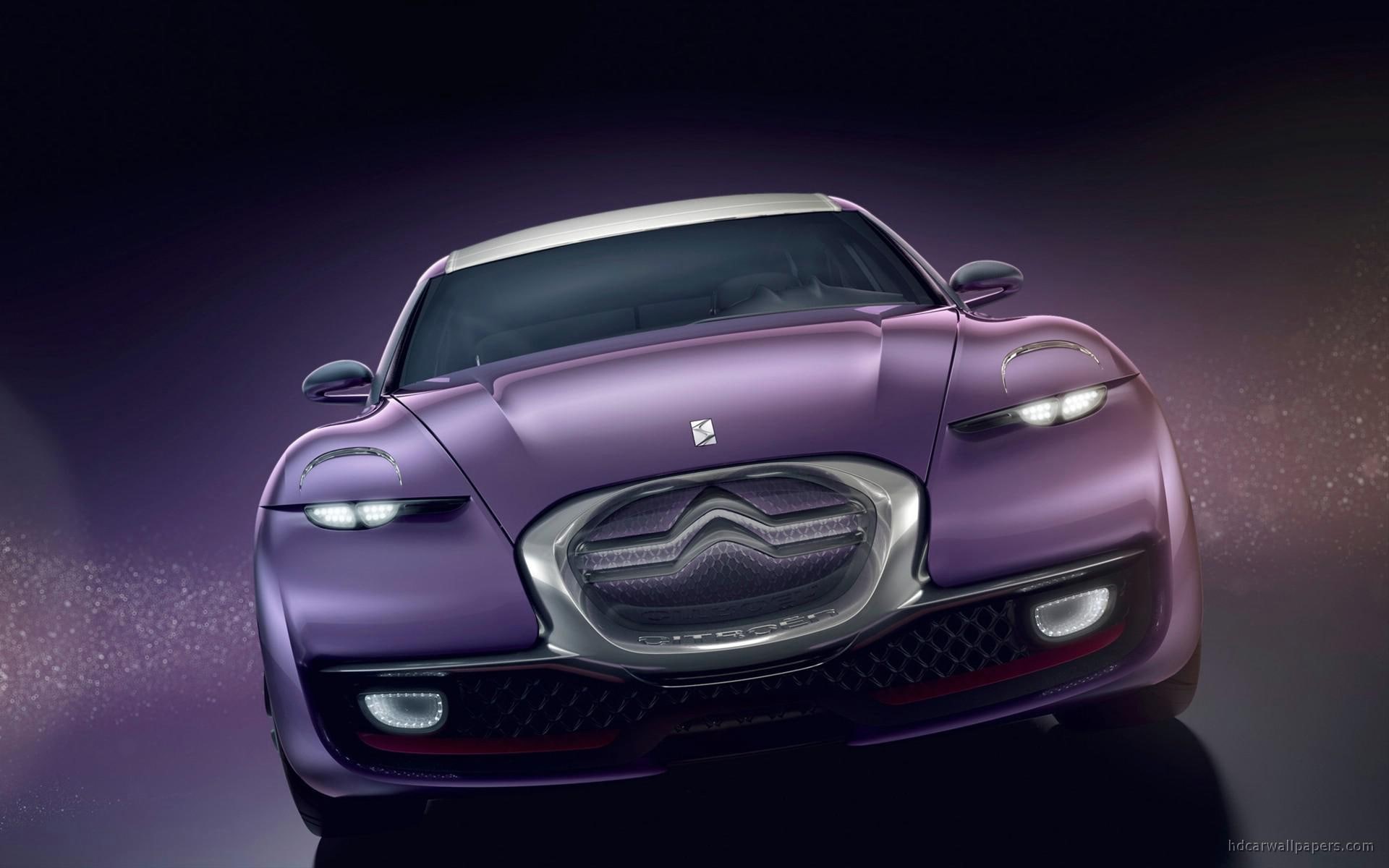 purple, 1080P, car, revolte, concept, cars, citroen, HD Wallpaper