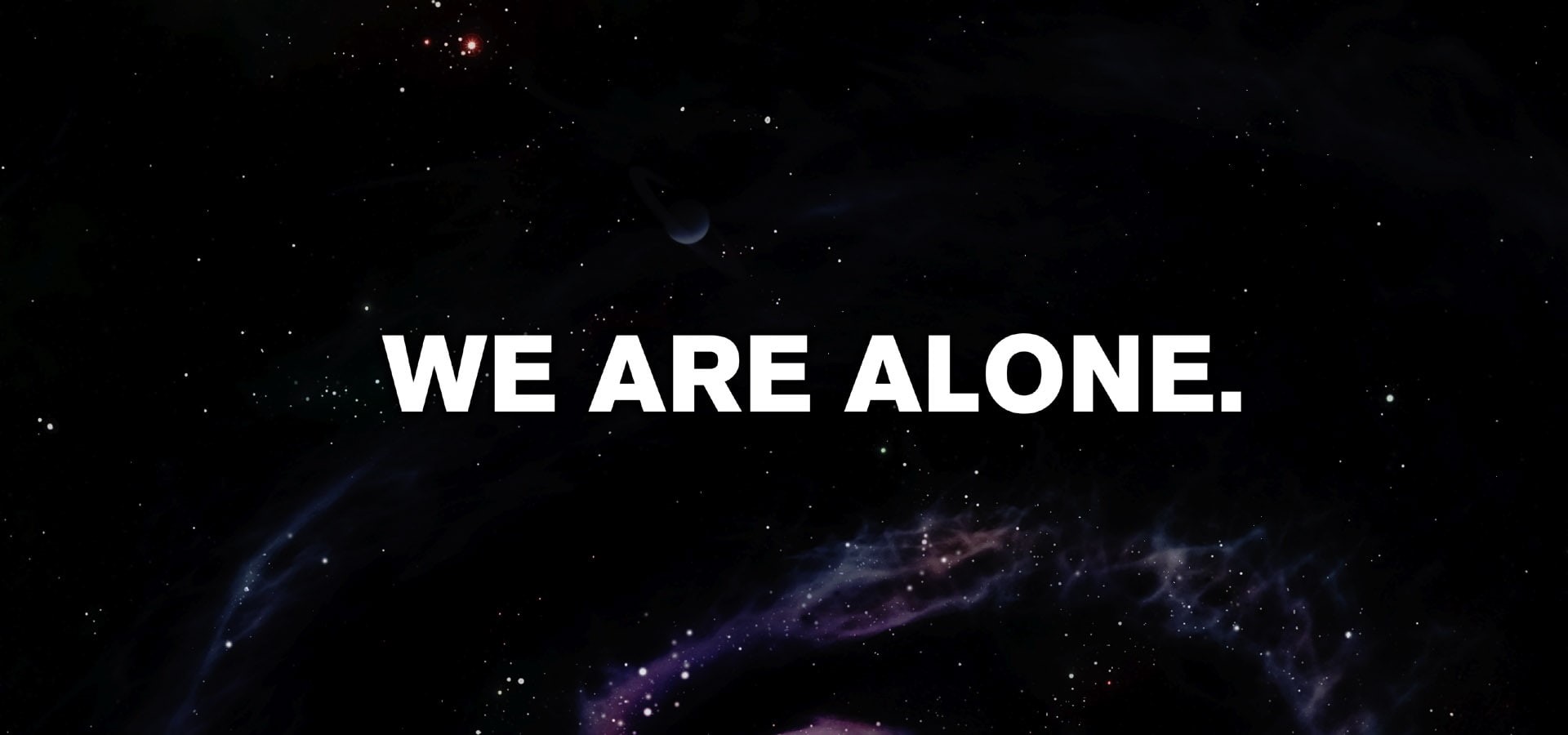 1080P, art, outer, demotivational, outer space, space, stars, hd, text, lonely, HD Wallpaper