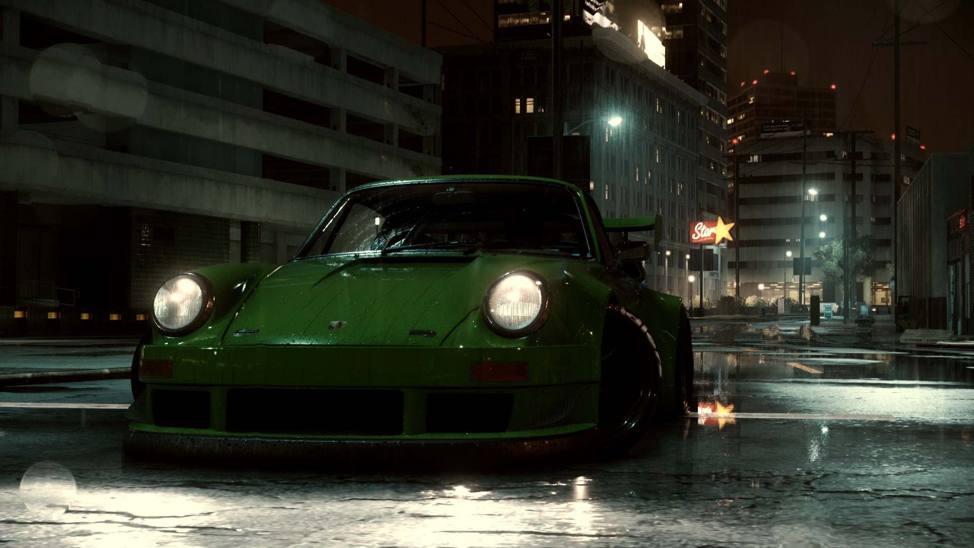 Need for Speed (2015), Video Game, land vehicle, Porsche, transportation, 1080P, road, mode of transportation, motion, illuminated, headlight, built structure, HD Wallpaper