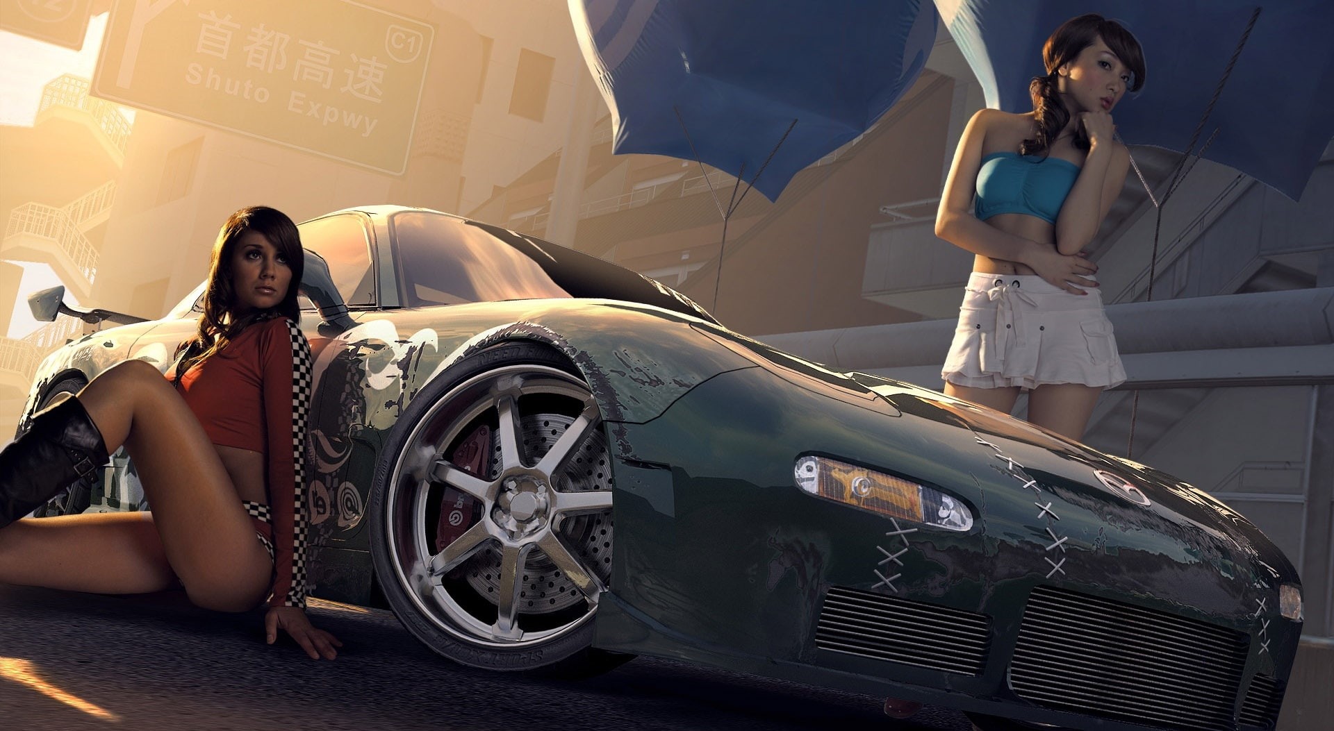  standing, transportation, s, lifestyles, full length, young women, day, Games, real people, 1080P, adult, nfs, hd, togetherness, Racing, people, HD Wallpaper