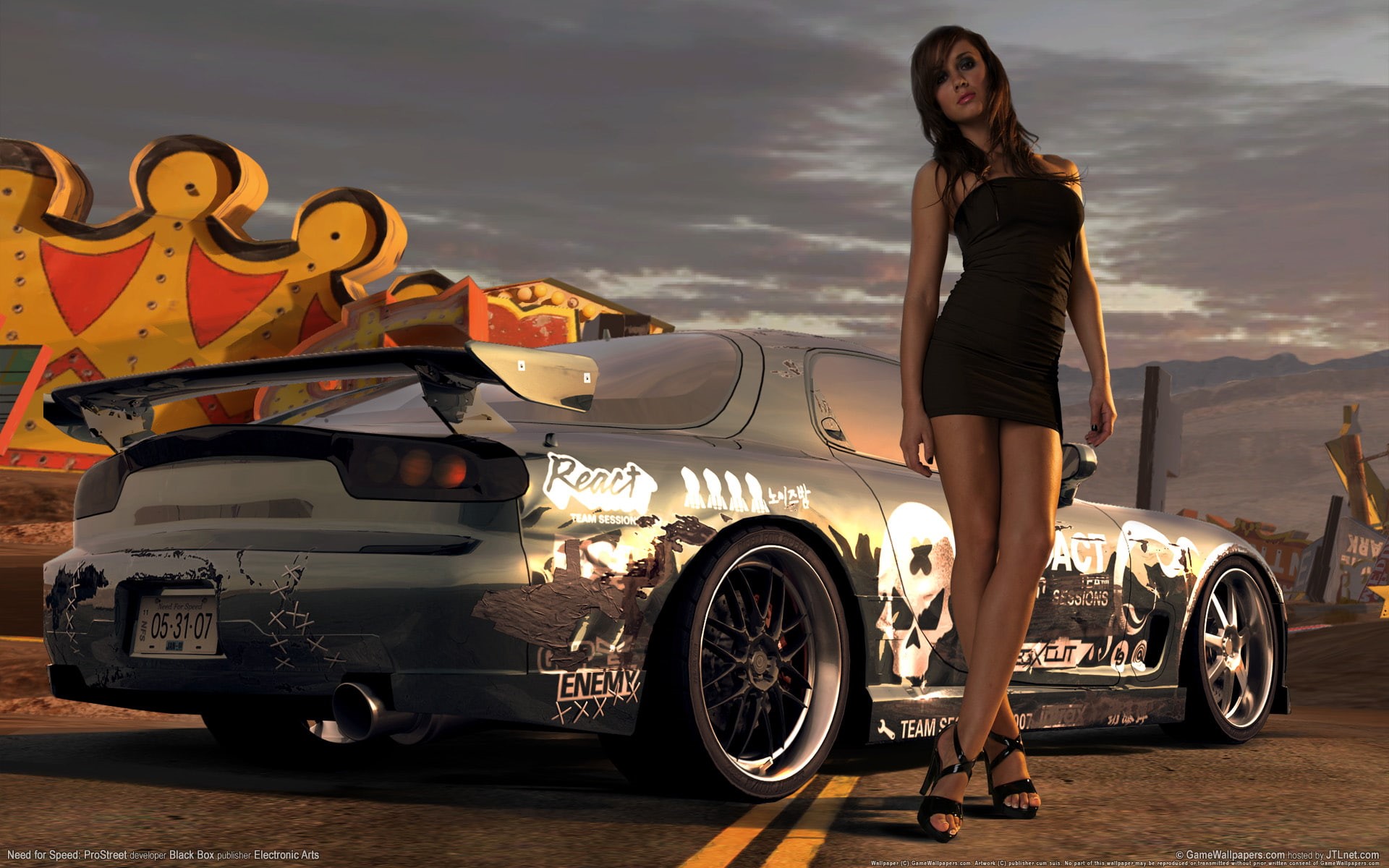 1080P, girl, speed, prostreet, need, HD Wallpaper