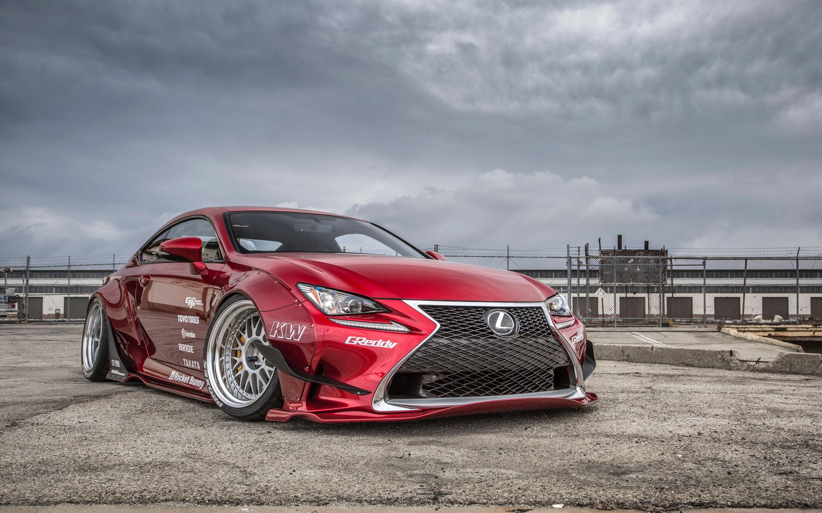 lexus, sport, tra, 2K, cars, 2015, kyoto, rocket, f, rc, bunny, sports, car, red, HD Wallpaper