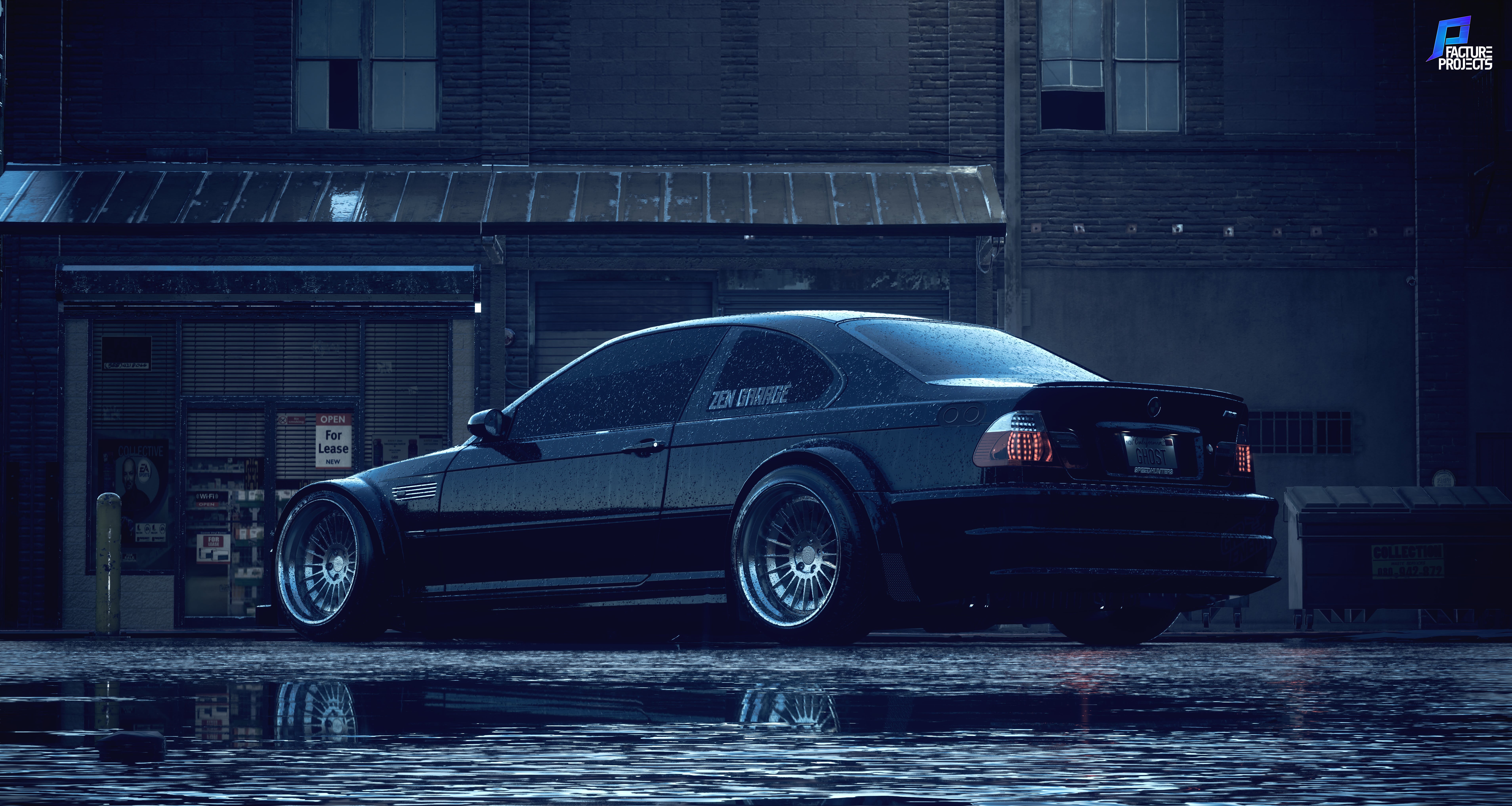 BMW M3 E46, black, NFS 2015, Need for Speed, black cars, 5K, BMW, HD Wallpaper