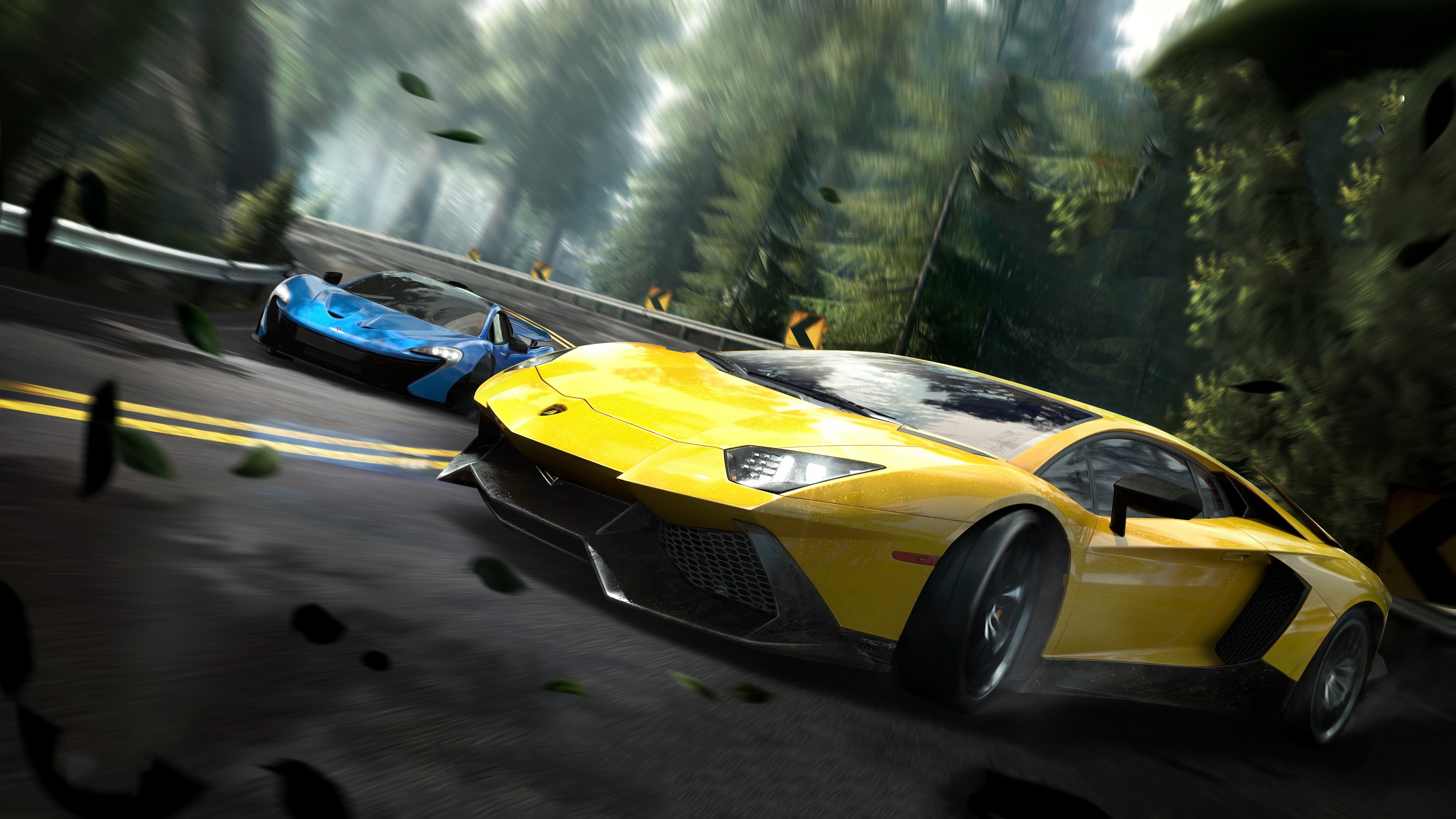 travel, nature, no people, yellow, cars, motor vehicle, road, need for speed, games, 5k, yellow taxi, 4k, hd, lamborghini aventador, car, day, outdoors, HD Wallpaper
