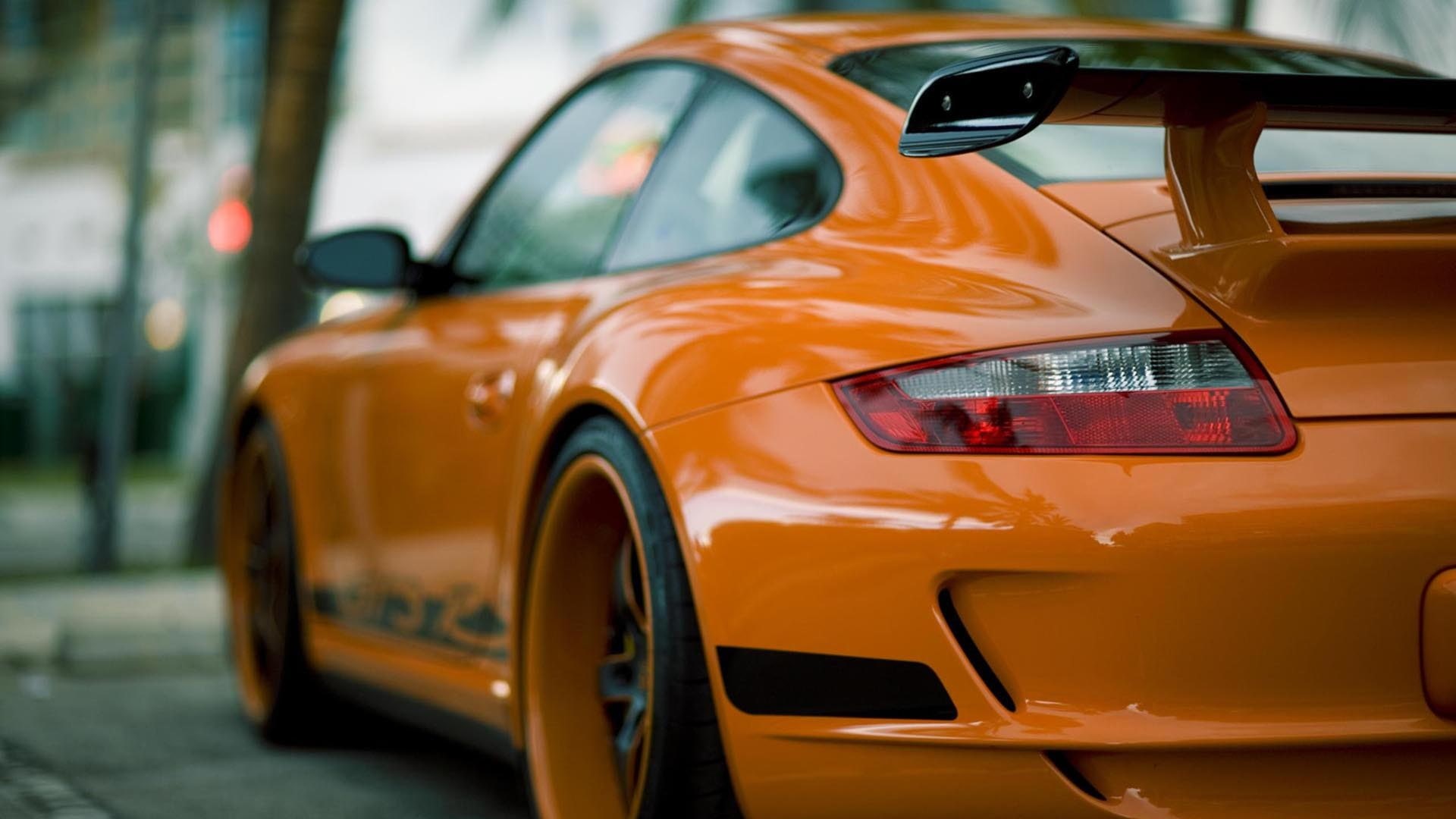 porsche 911, rs, 1080P, porsche 997, gt, porsche, gt3 rs, hd, orange, HD Wallpaper