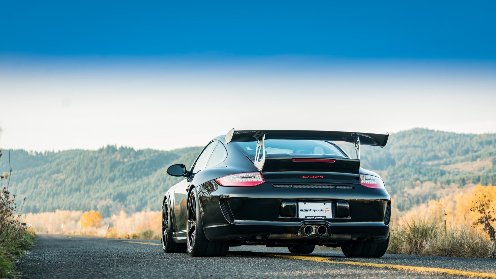 Coupé, Sport Car, Porsche, Porsche 911 GT3 RS, Car, Porsche 911 GT3, 1080P, Black Car, HD Wallpaper