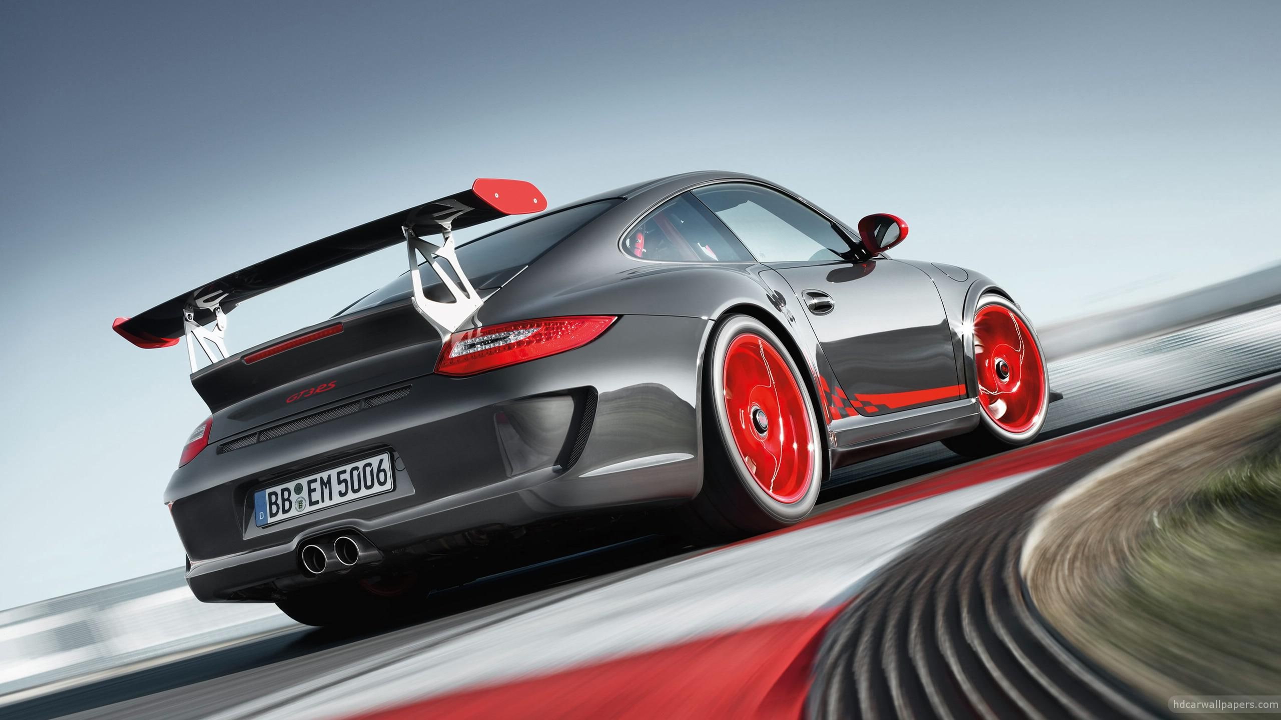 gt, gray, porsche, coupe, 2K, rs, cars, HD Wallpaper