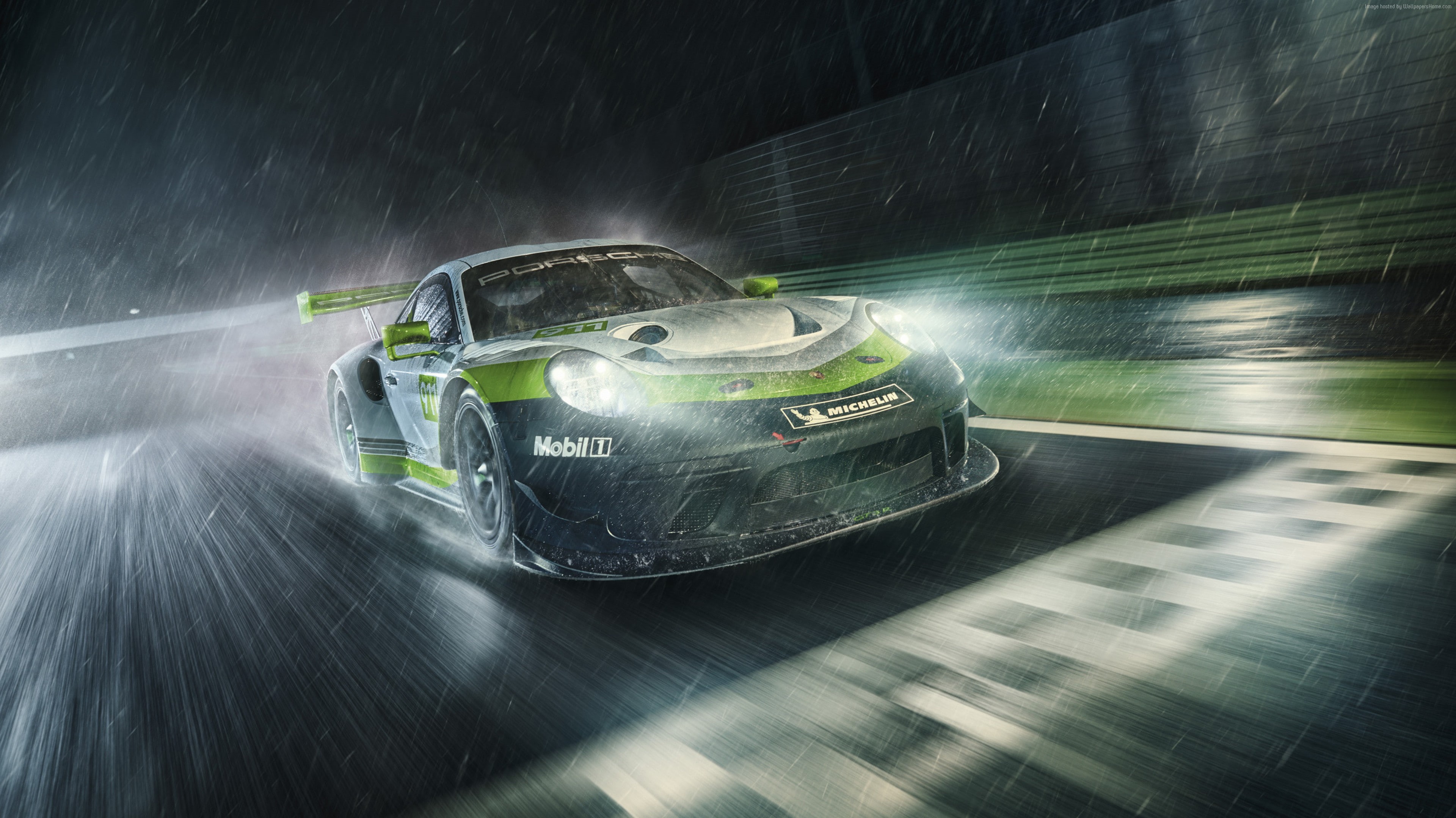 Porsche 911 GT3 R, 2018 Cars, 4K, 4K, HD Wallpaper