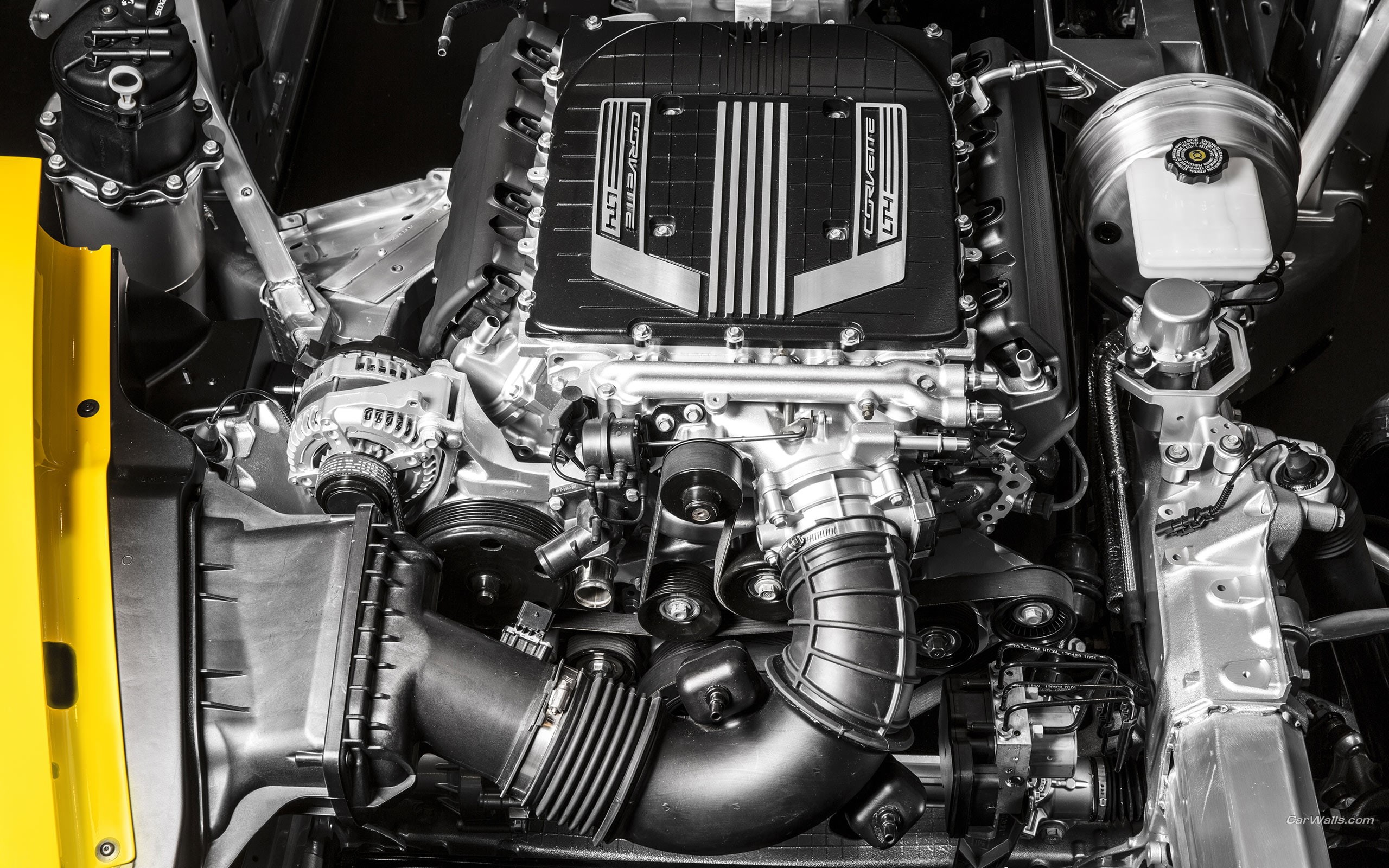 v, gray, c7, z06, z, 2K, lt, c, cars, black, car, engine, 8, lt4, hd, corvette, chevrolet, HD Wallpaper