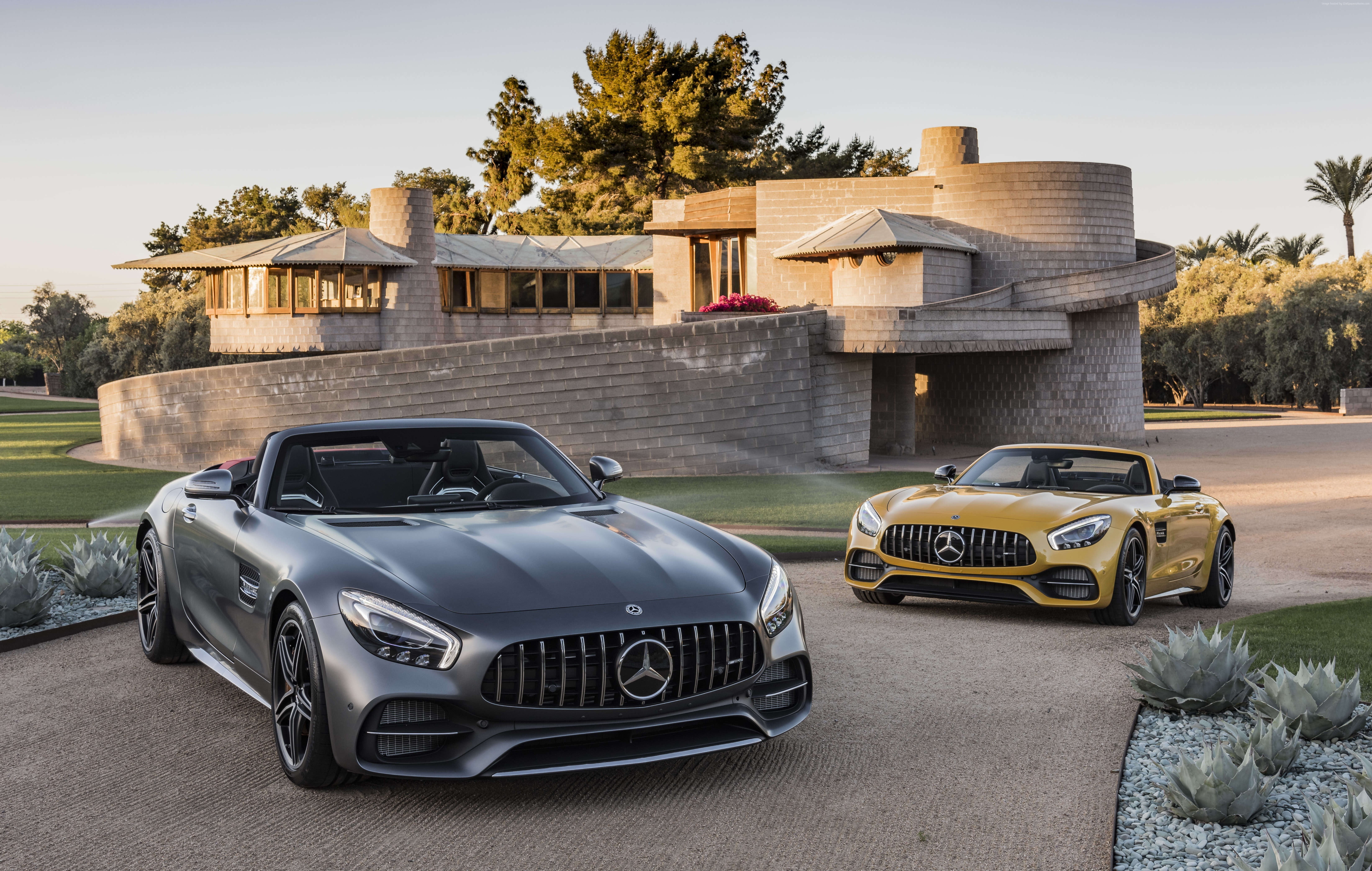 Mercedes-AMG GT C Roadster, 2018 Cars, 4K, 5K, HD Wallpaper