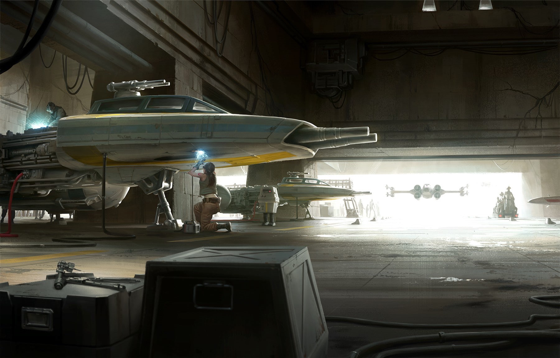 spaceship, 720P, Star Wars, Y-Wing, X-wing, HD Wallpaper