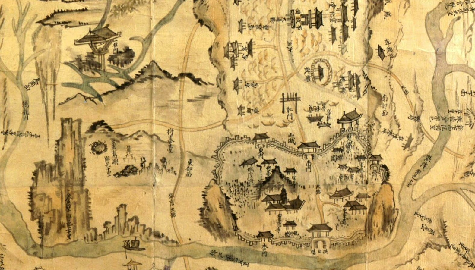 map, antique, pattern, obsolete, old, ornate, around, damaged, drawing, ancient civilization, dirty, the past, South Korea, textured, text, architecture, HD Wallpaper