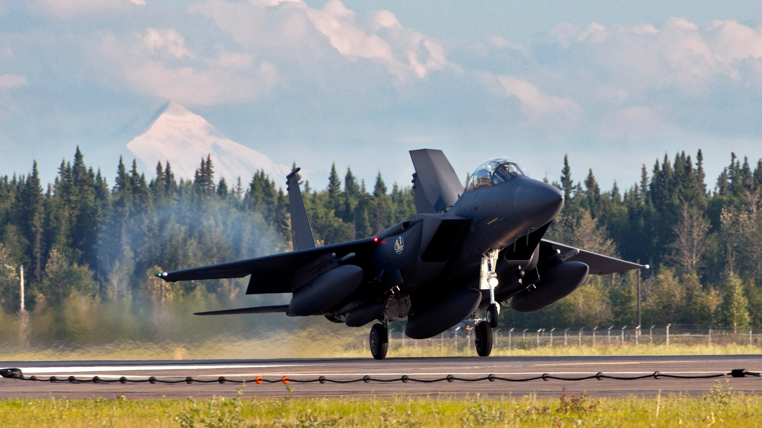2K, military, military aircraft, Republic of Korea Armed Forces, jet fighter, F-15 Strike Eagle, Republic of Korea Air Force, HD Wallpaper