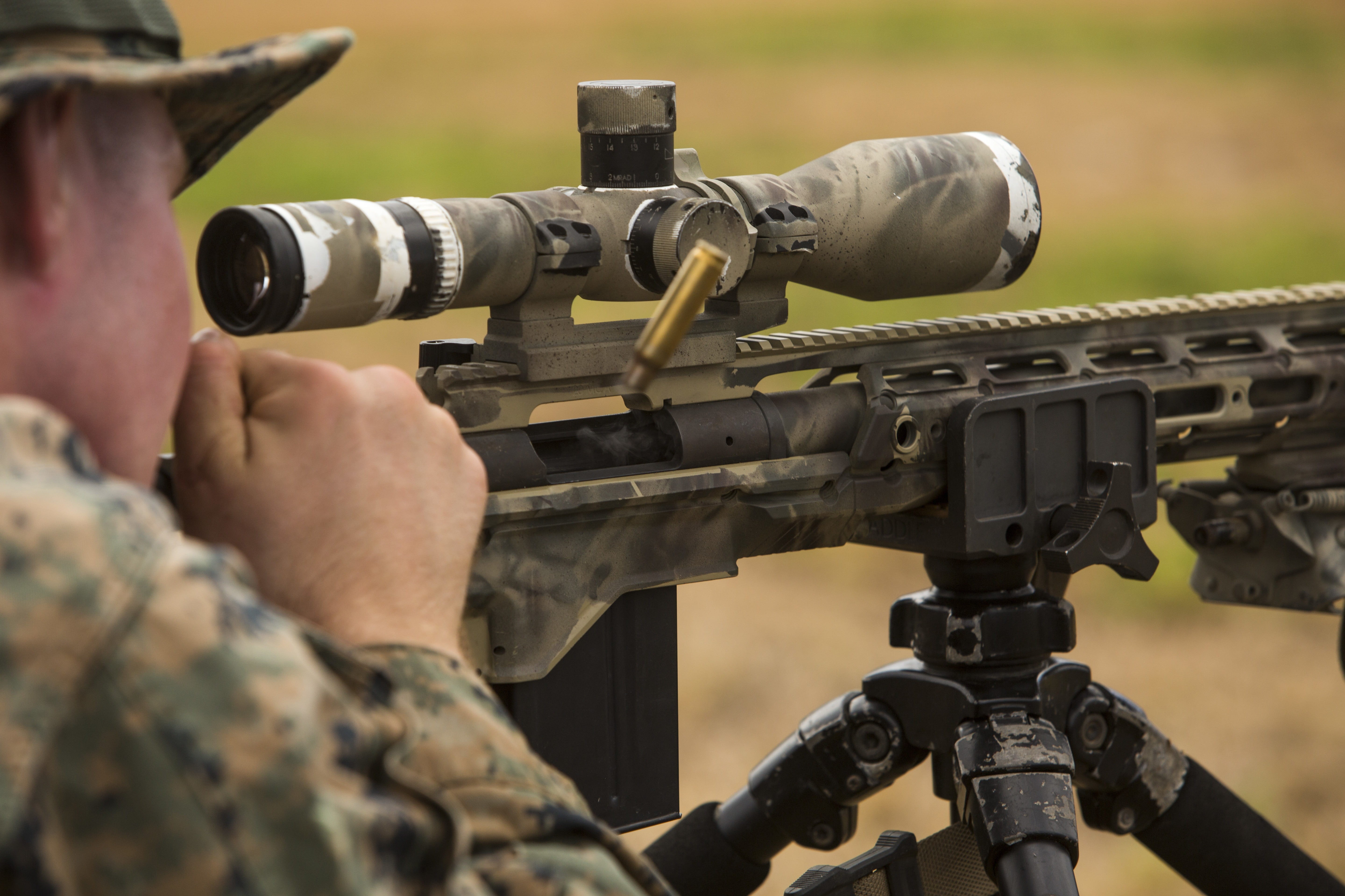 uniform, machine gun, marines, scope, armed forces, aiming, gun, sniper, military uniform, government, weapon, day, camouflage, men, assault, skill, special, HD Wallpaper