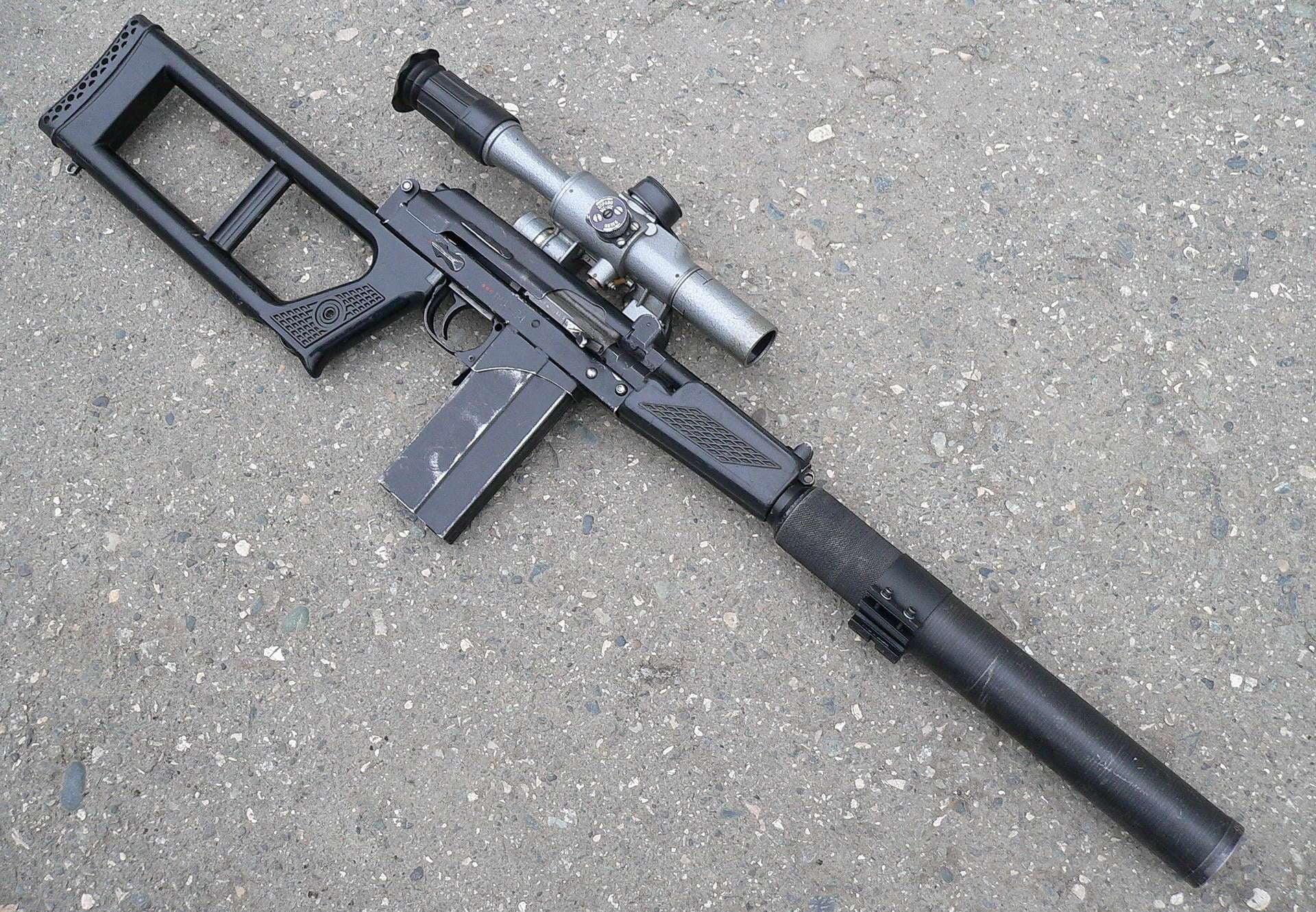 machinery, conflict, rifle, black, communication, protection, high angle view, government, Military Sniper Complex, VSK-94, 1080P, security, bullet, scope, HD Wallpaper