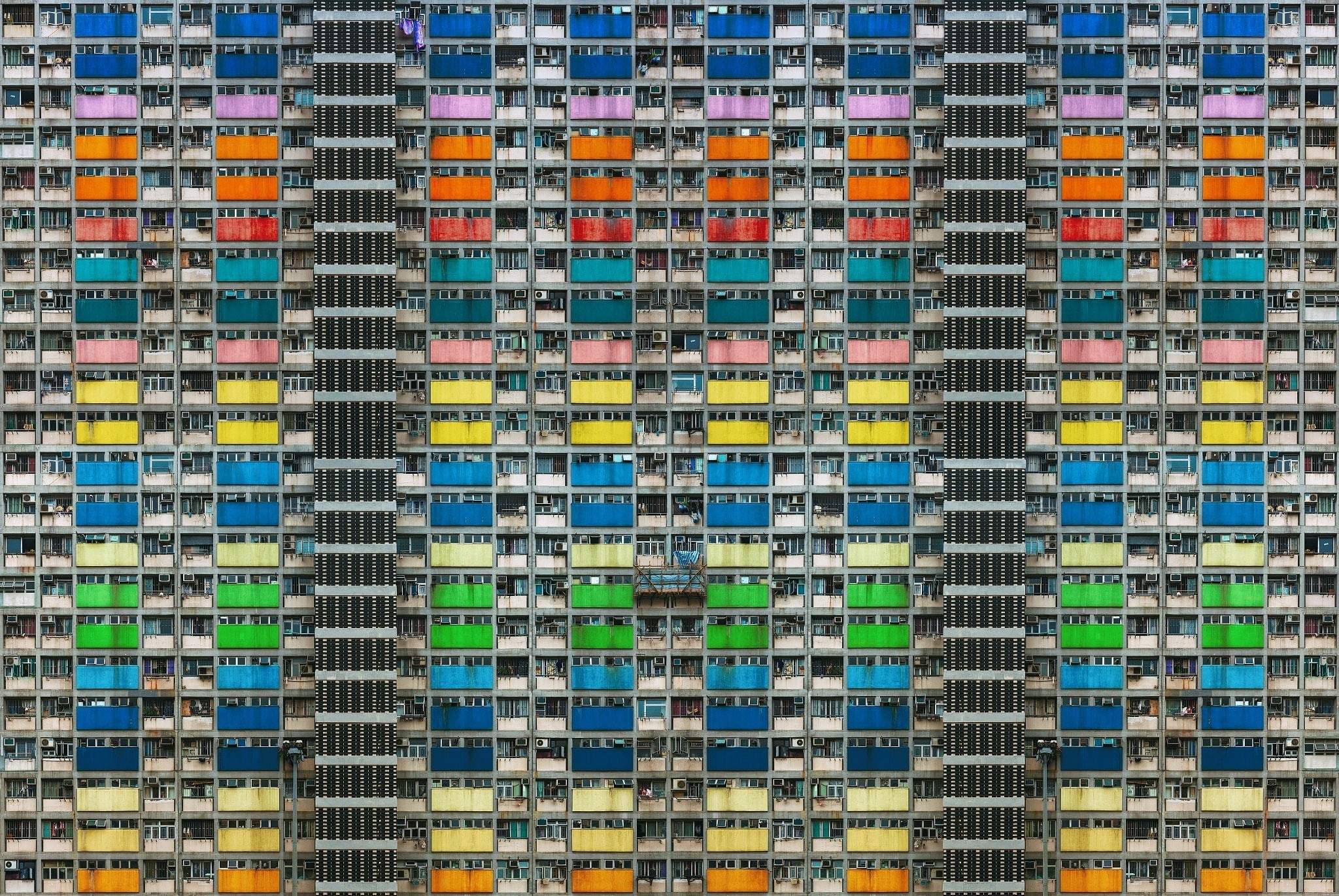 1080P, stacked, cityscape, apartments, Hong Kong, colorful, HD Wallpaper