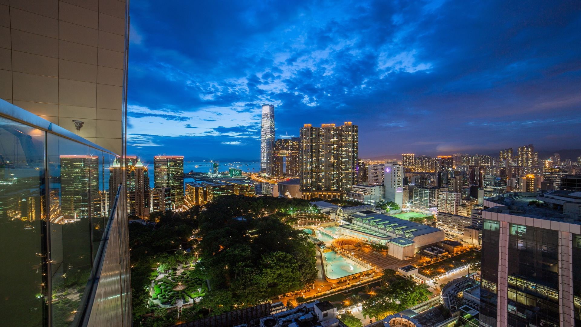 city, China, nature, tower, urban skyline, modern, skyscraper, tall - high, outdoors, cityscape, sky, Hong Kong, financial district, office building exterior, HD Wallpaper