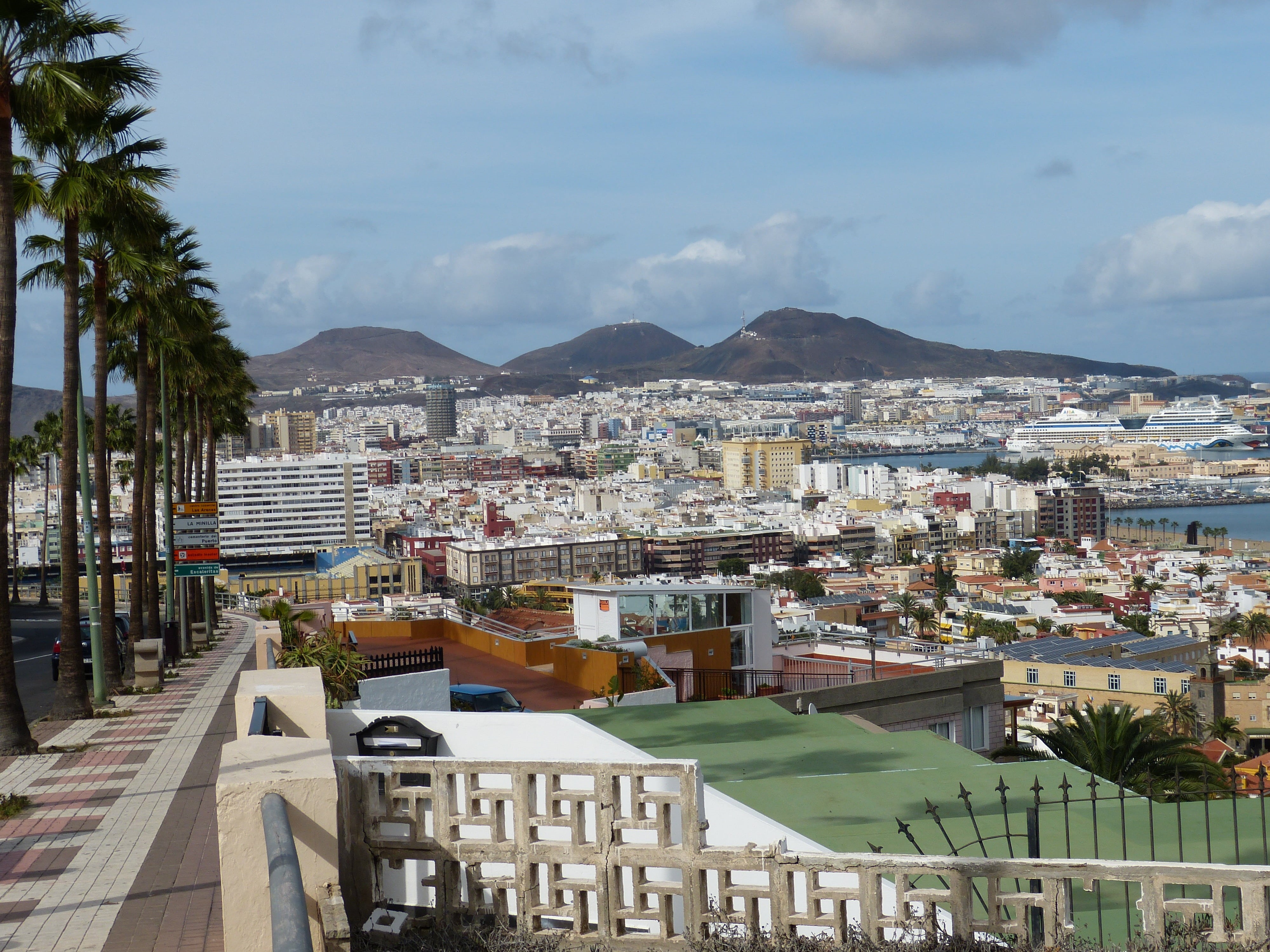 plant, transportation, day, built structure, architecture, tree, concrete, residential district, canary islands, outlook, building exterior, gran canaria, HD Wallpaper