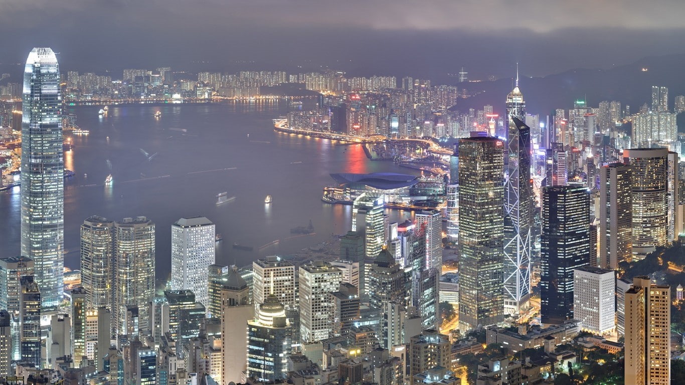 720P, landscape, city, Hong Kong, HD Wallpaper