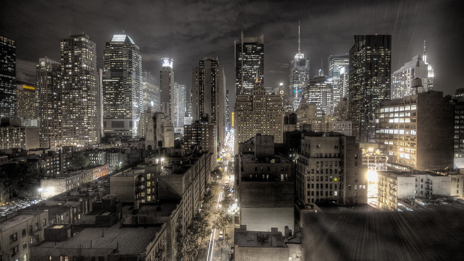 skyscraper, built Structure, urban Skyline, tower, HDR, office Building, street, downtown District, tall - high, building, nature, transportation, travel, HD Wallpaper