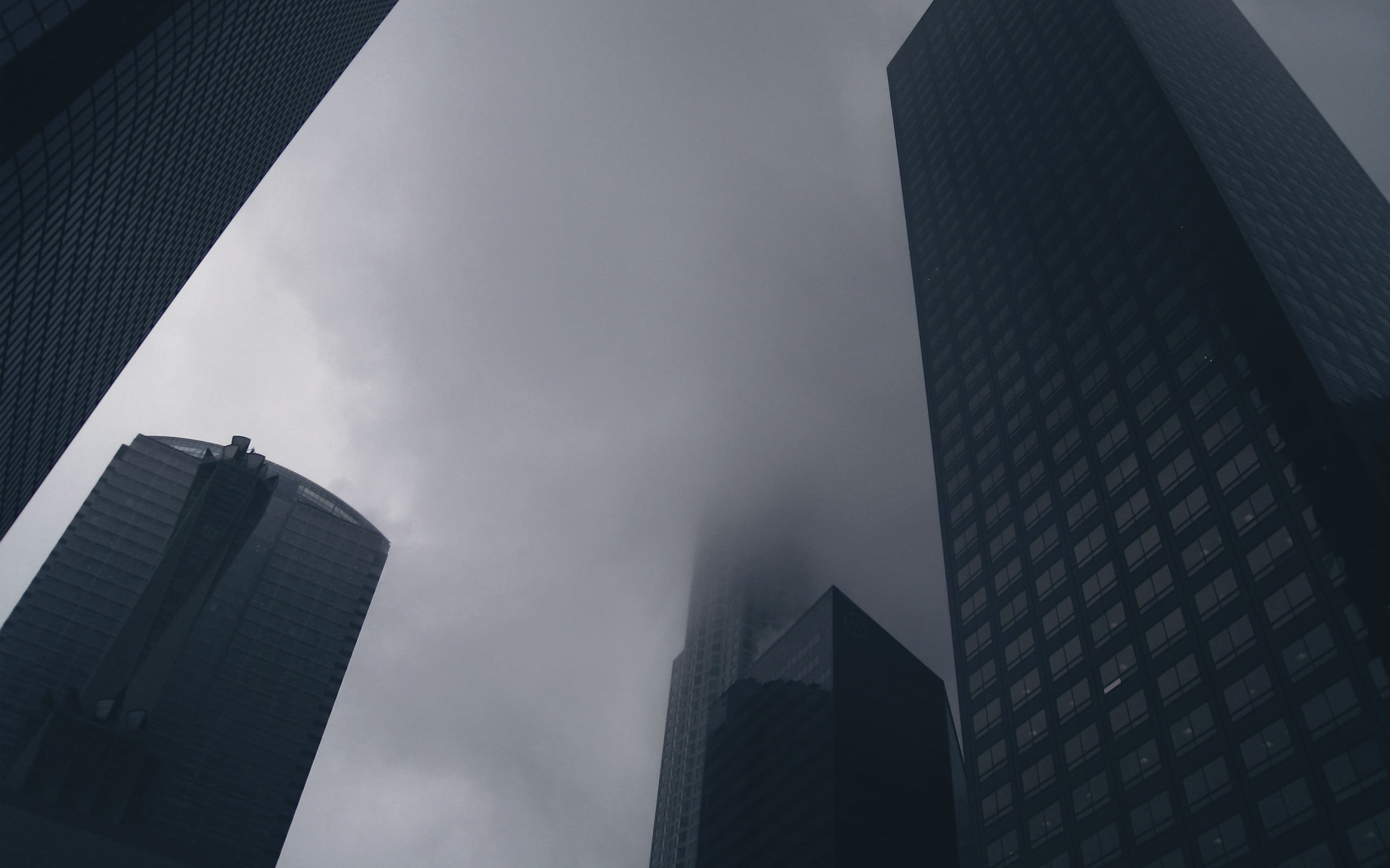 day, outdoors, office building exterior, office, city, modern, photography, financial district, architecture, mist, sky, skyscraper, nature, building exterior, HD Wallpaper