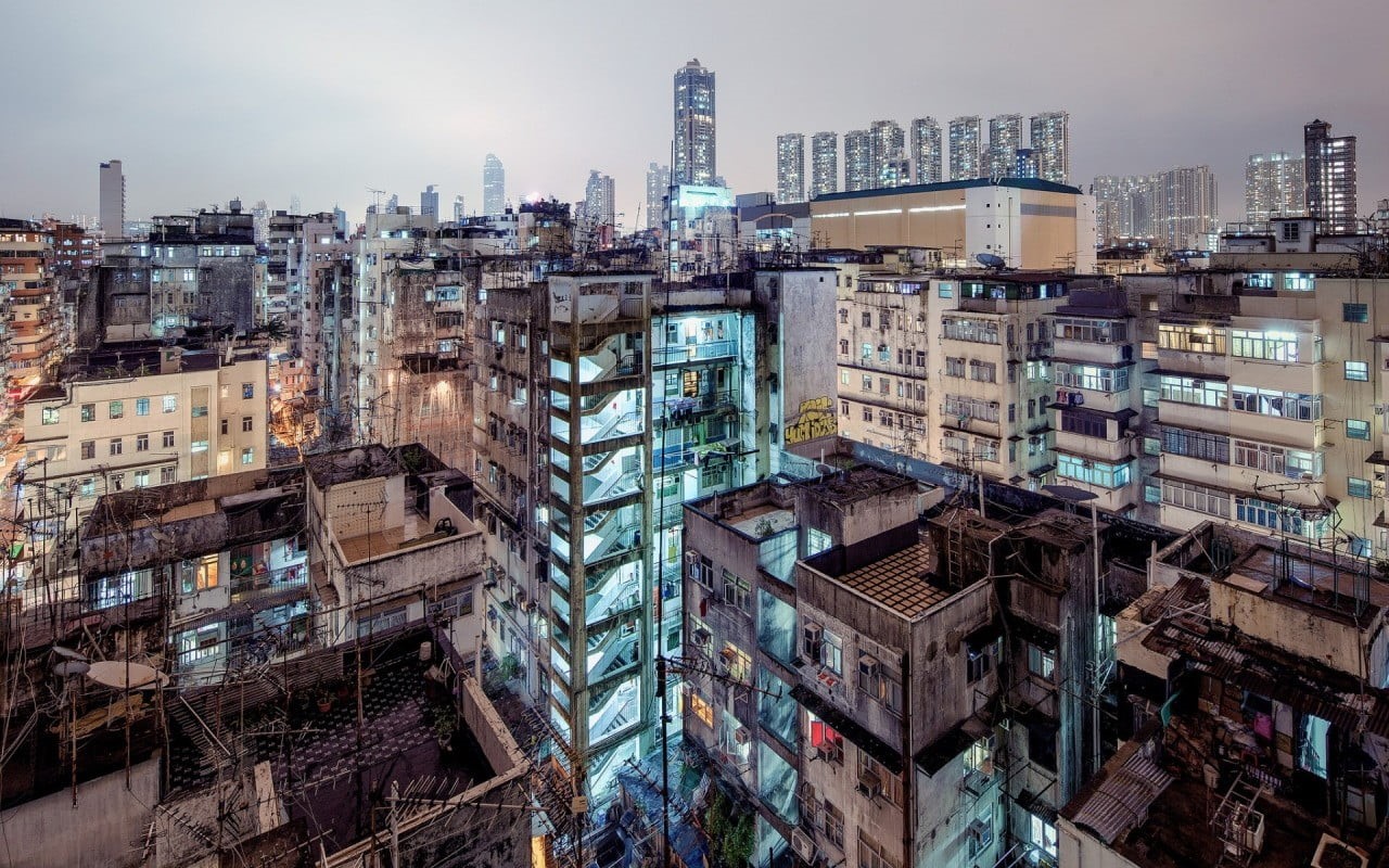 cityscape, nature, high angle view, lights, sky, evening, built structure, apartment, day, office building exterior, skyscraper, 720P, modern, building exterior, HD Wallpaper