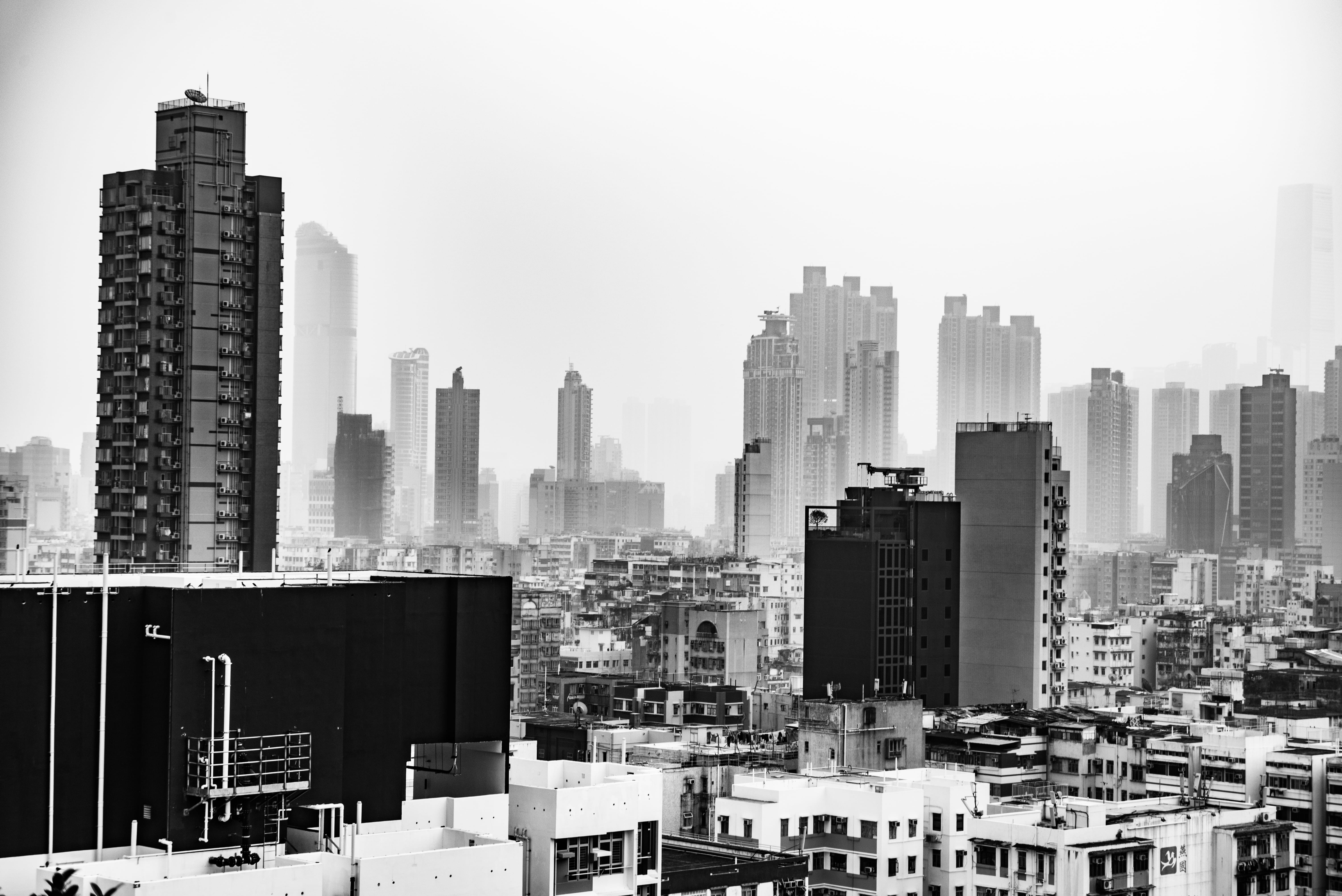 hong kong, architecture, downtown, condo, office building, city, 5K, office, built structure, far, day, view, high rise, outdoors, nature, no people, housing, HD Wallpaper