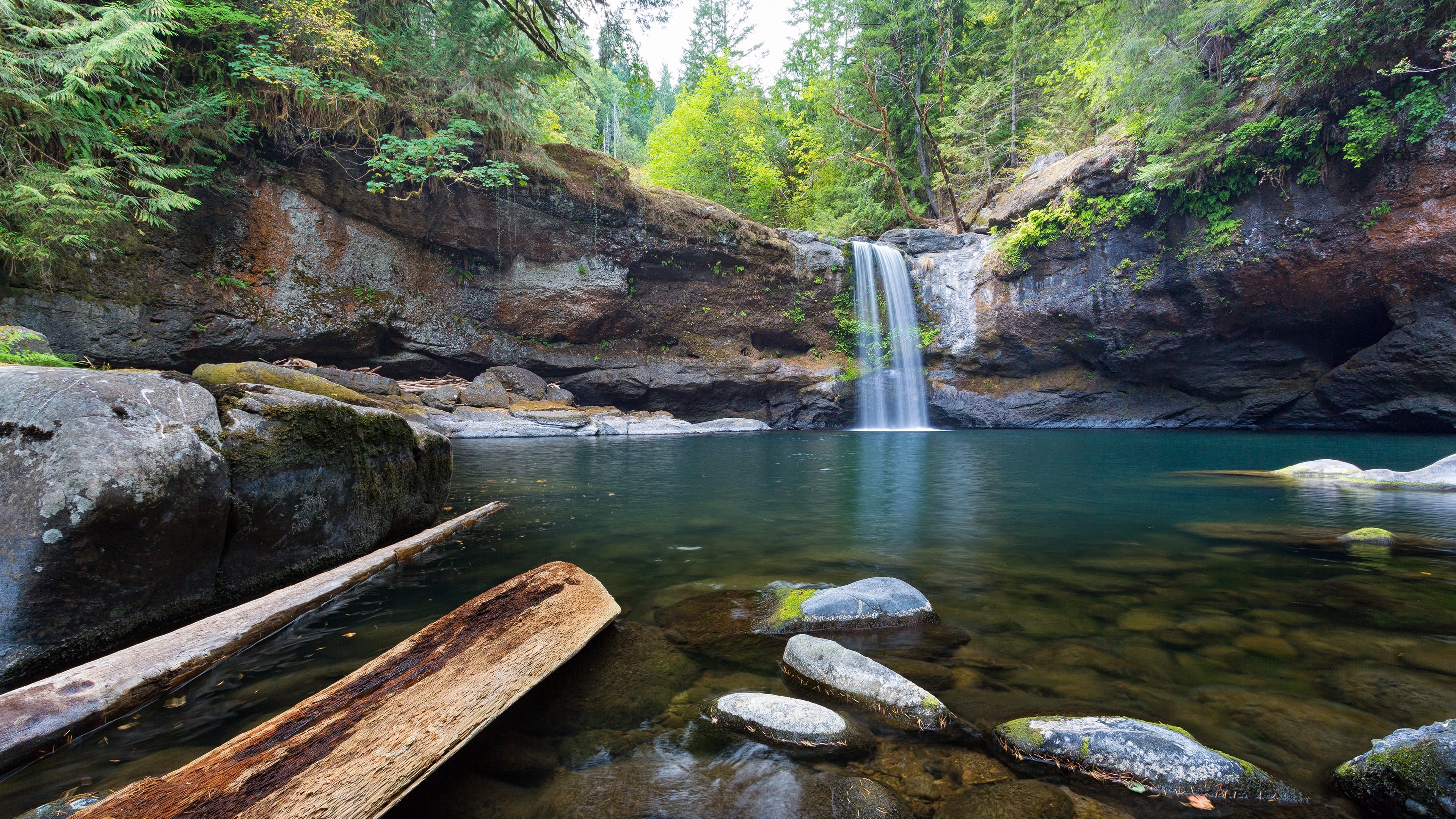 xbox, oregon, east, forest, port, 4K, united, orford, android, windows, waterfall, river, coquille, siskiyou, ultra, states, falls, national, HD Wallpaper