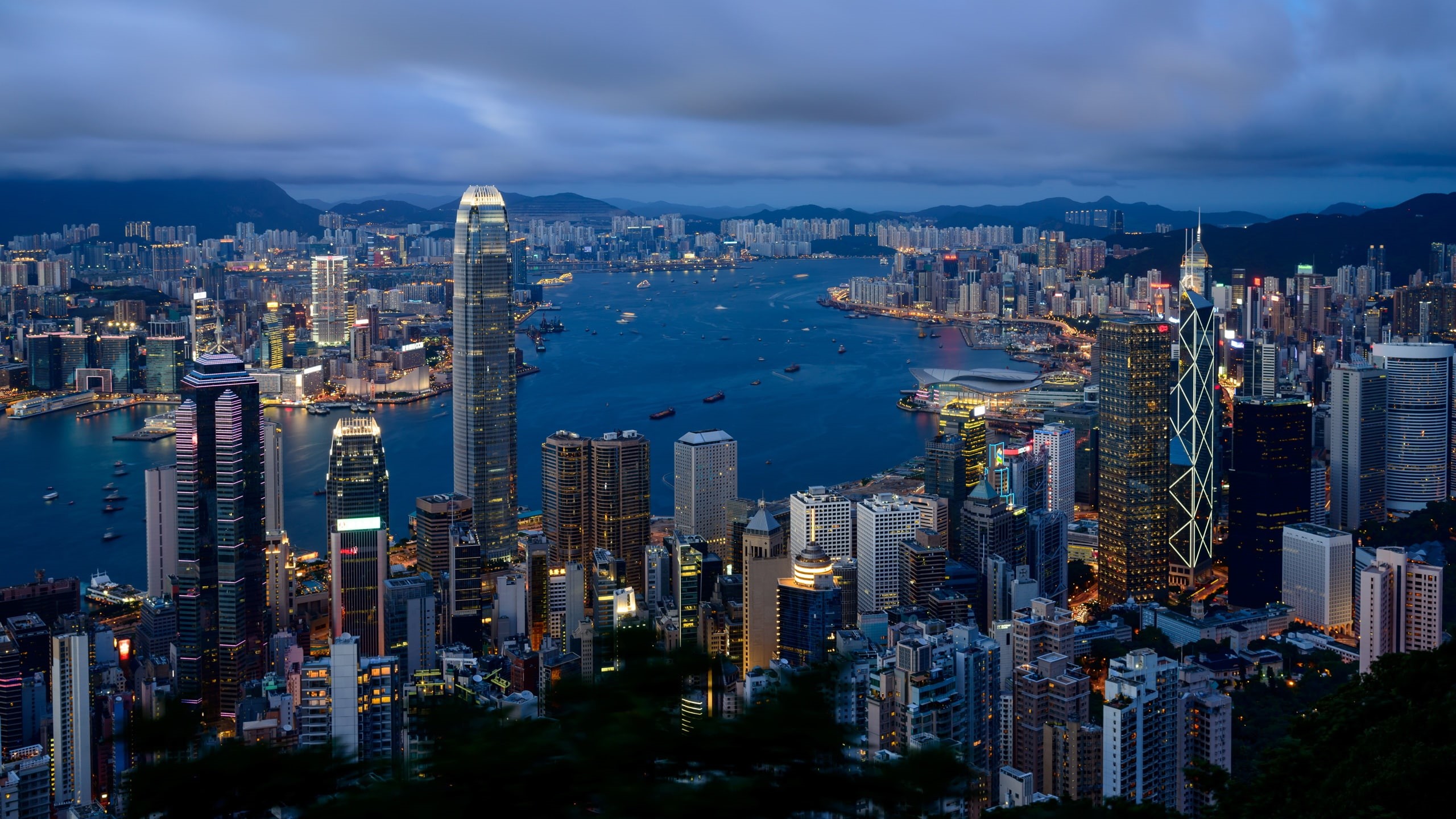2K, HongKong, Morning, kong, City, Landscape, hong, Buildings, Cloudy, HD Wallpaper