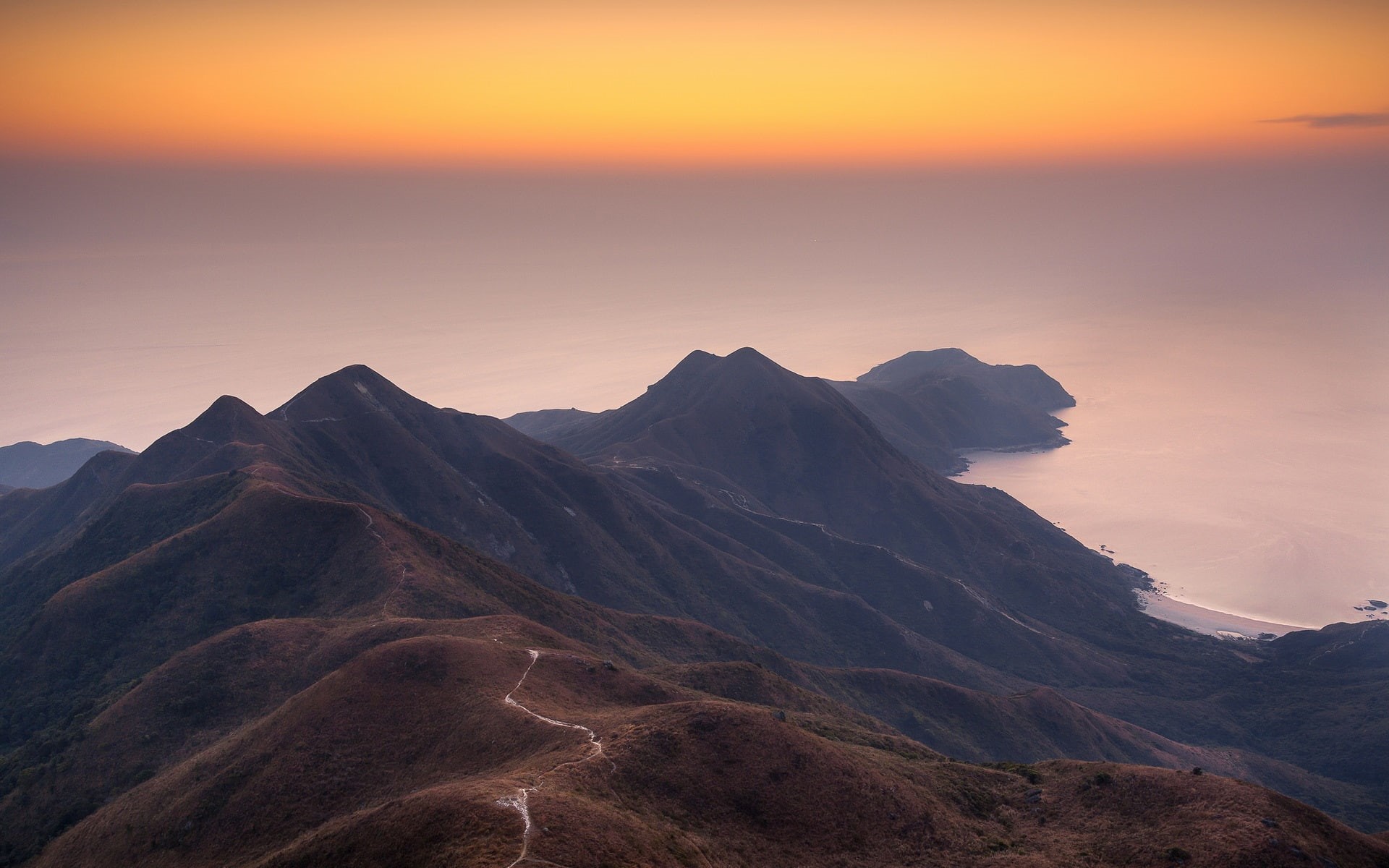 China, Peak, Mountains, Sharp, 1080P, hong, kong, Morning, HongKong, Coast, HD Wallpaper