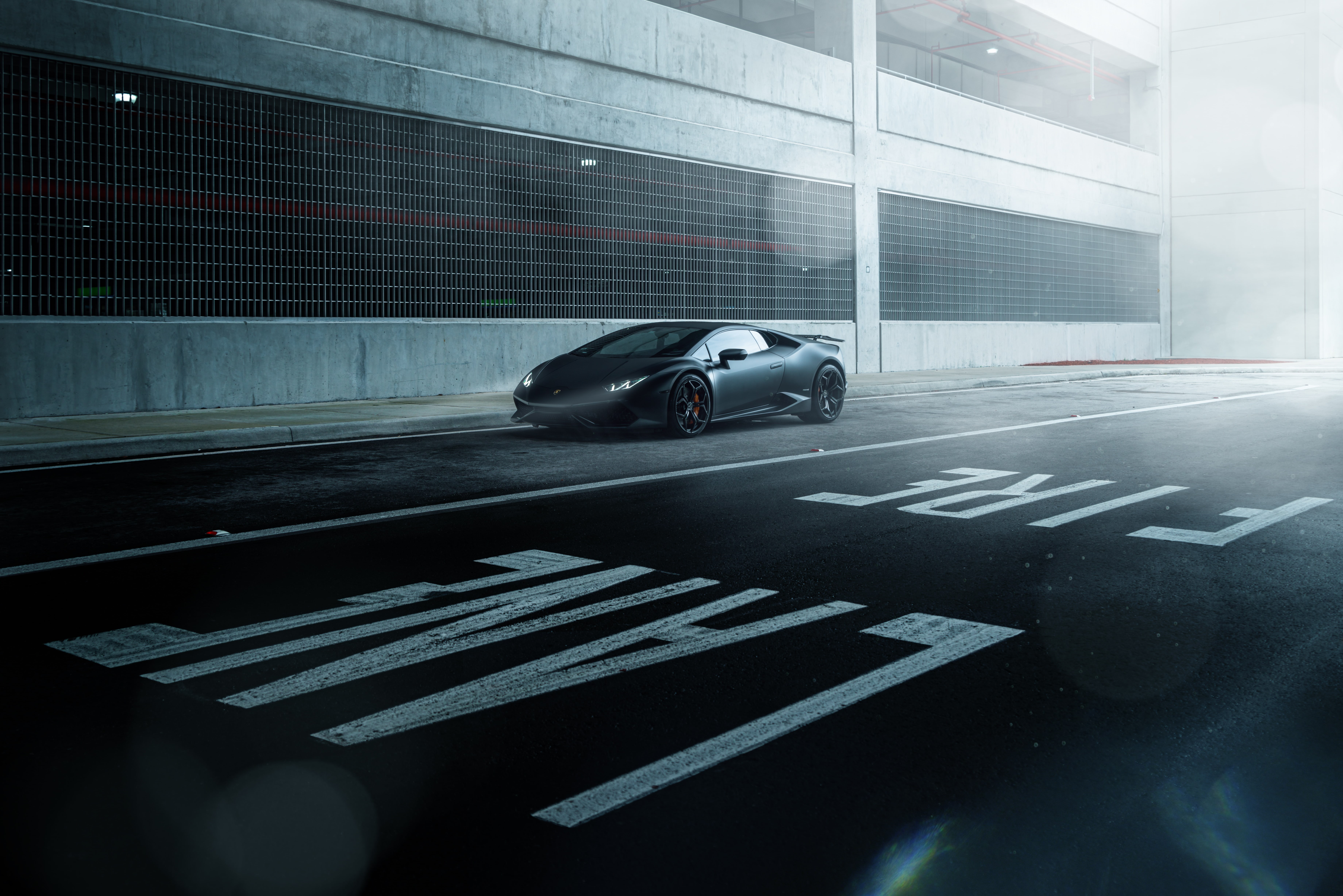 transportation, communication, sign, marking, arrow symbol, motor vehicle, no people, 5K, land vehicle, Lamborghini Huracan, on the move, street, road, HD Wallpaper