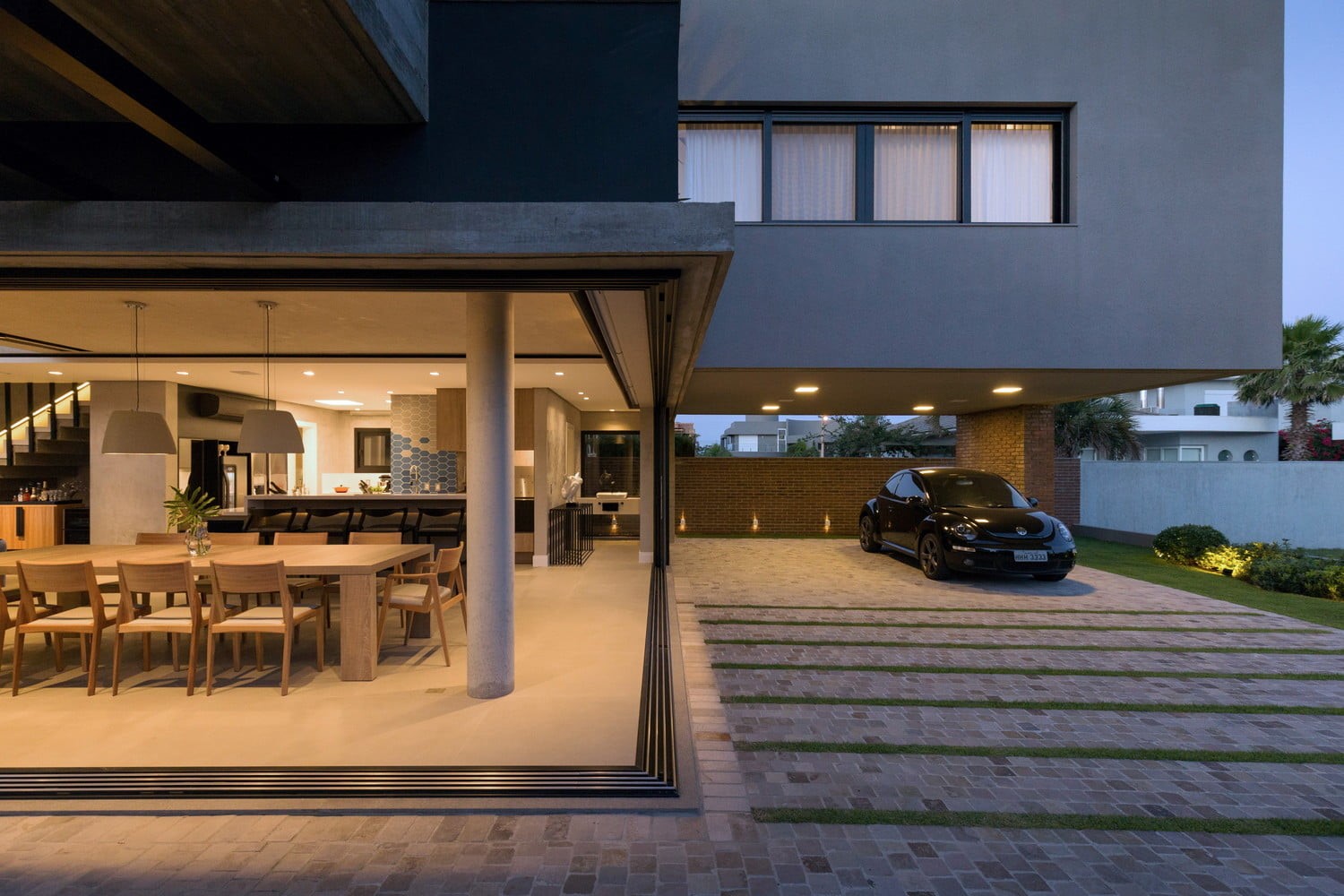 mansions, modern, house, 720P, interior, car, architecture, Garage, HD Wallpaper